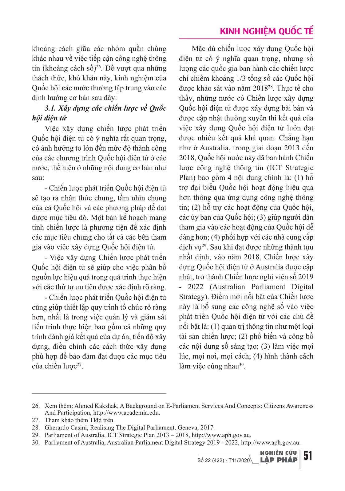 Xây dựng quốc hội điện tử - Kinh nghiệm ở một số nước và gợi mở cho Việt Nam trang 8