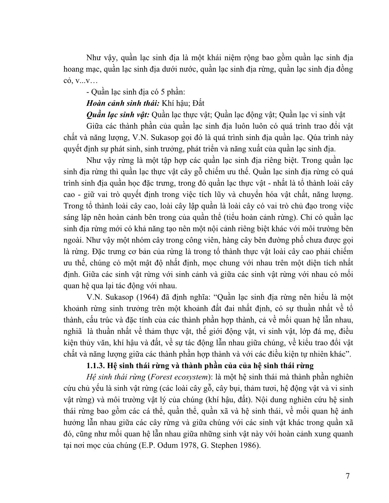 Giáo trình Lâm sinh tổng hợp trang 8