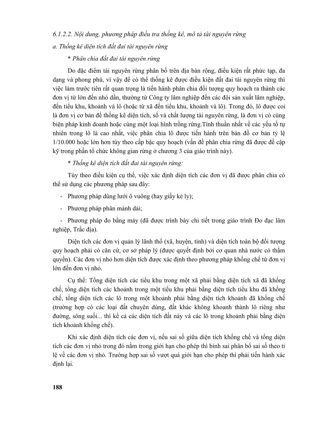 Giáo trình Quy hoạch lâm nghiệp (Phần 2) trang 6