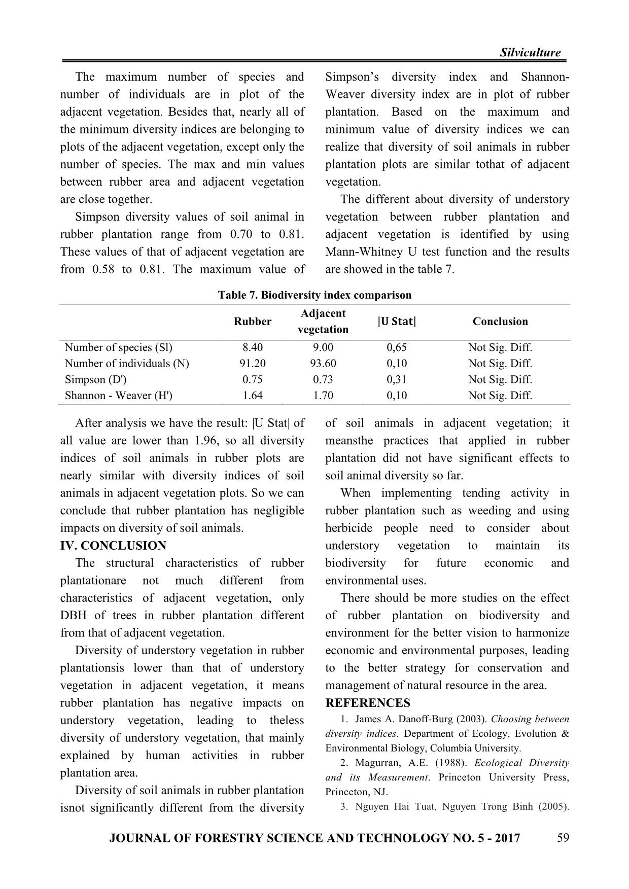 Impacts of rubber plantation on diversity of understory vegetation and soil animals in bao lam rubber enterprise, Bao Lam district, Lam Dong province trang 7