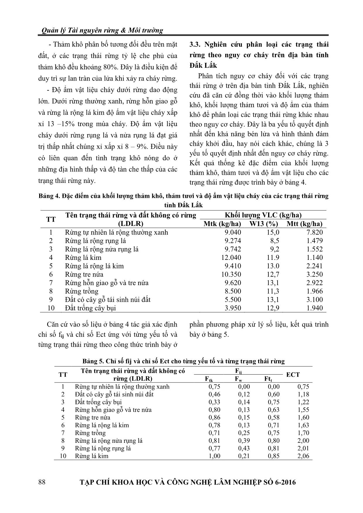 Nghiên cứu xây dựng bản đồ phân bố rừng theo nguy cơ cháy tại tỉnh Đắk Lắk trang 7