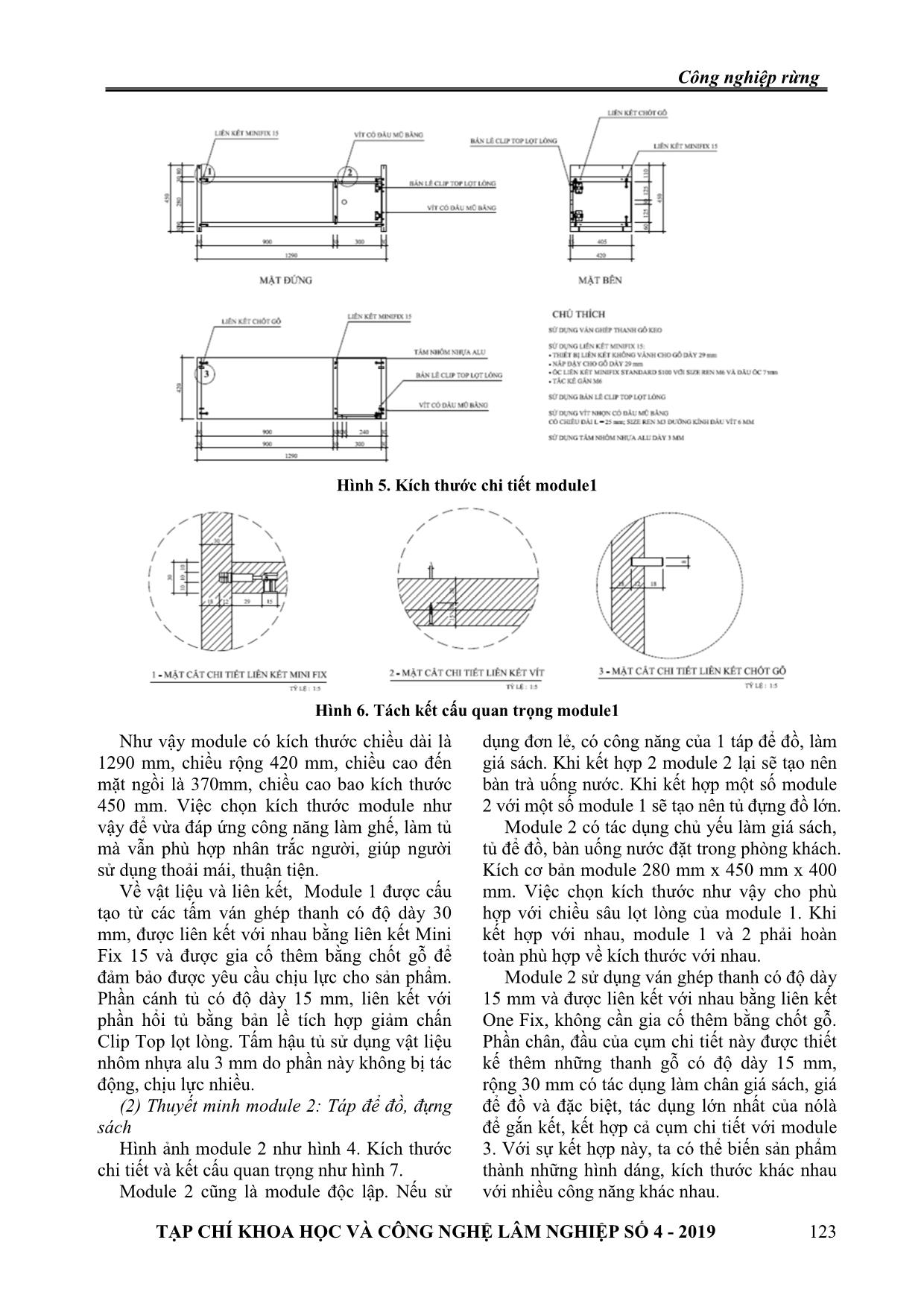 Thiết kế bộ sản phẩm bàn ghế tủ phòng khách từ module thành phần trang 5