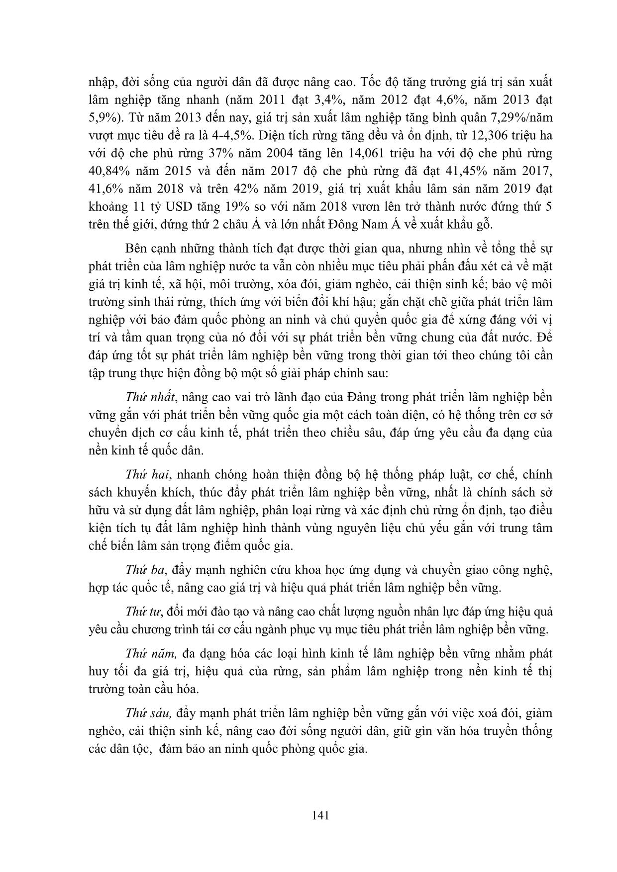Phát triển bền vững là xu thế khách quan của thời đại và sự lựa chọn tất yếu cho phát triển lâm nghiệp bền vững ở Việt Nam hiện nay trang 7