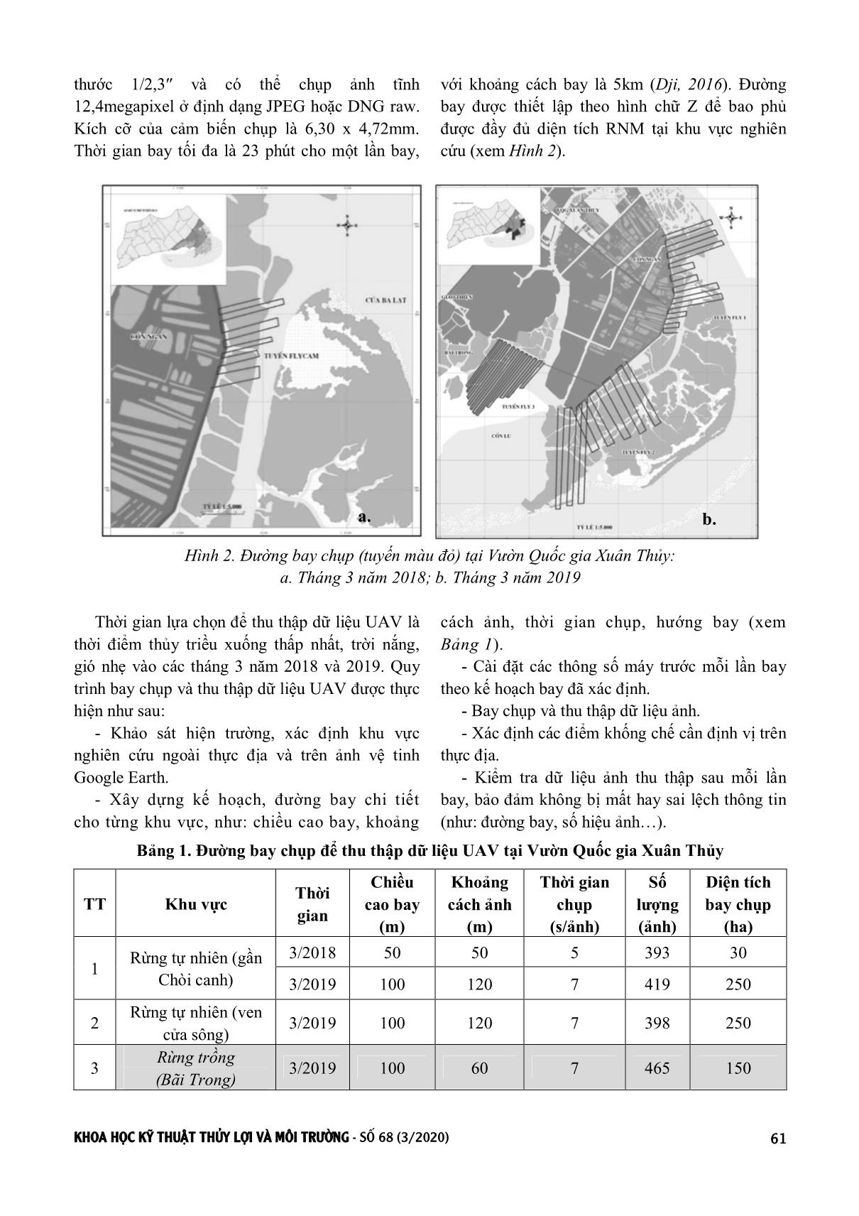 Ứng dụng công nghệ bay không người lái để quản lý rừng ngập mặn, nghiên cứu cụ thể tại Vườn Quốc gia Xuân Thủy, Nam Định trang 3