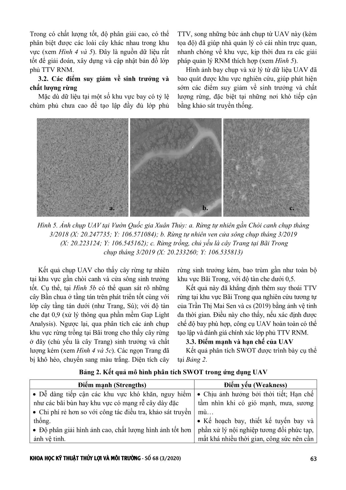 Ứng dụng công nghệ bay không người lái để quản lý rừng ngập mặn, nghiên cứu cụ thể tại Vườn Quốc gia Xuân Thủy, Nam Định trang 5