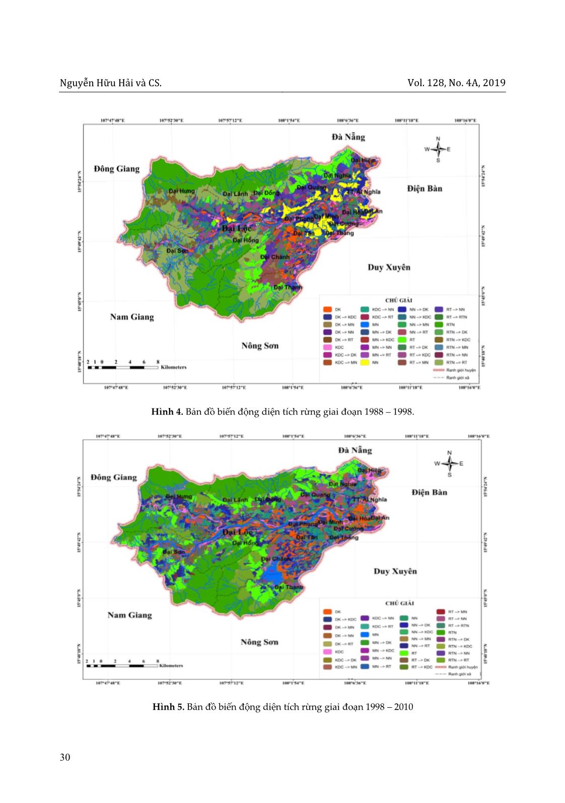 Ứng dụng viễn thám và GIS trong đánh giá biến động diện tích rừng huyện Đại Lộc, tỉnh Quảng Nam giai đoạn 1988-2017 trang 10