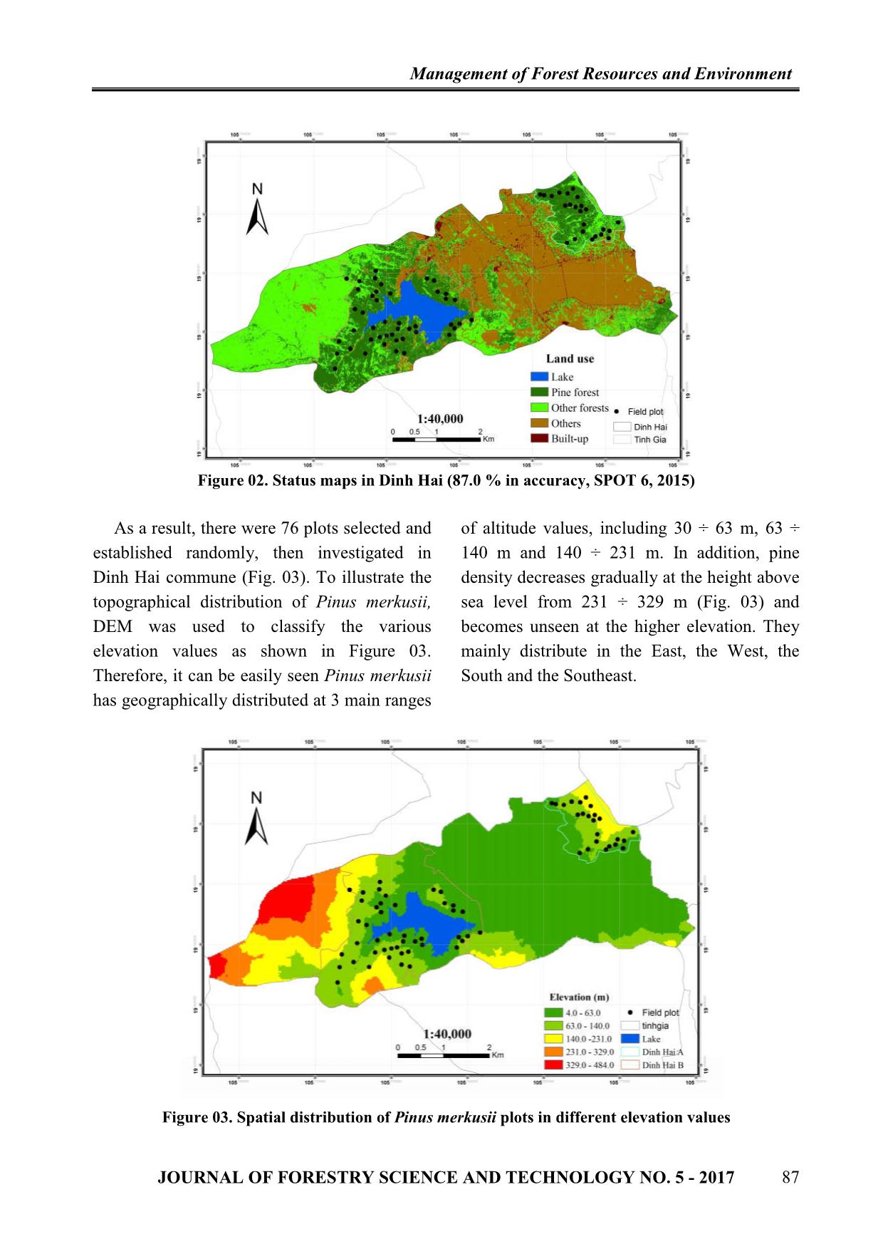 Using spot 6 to estimate biomass and carbon stocks of pinus merkusii plantation in Dinh Hai commune, Thanh Hoa province trang 4