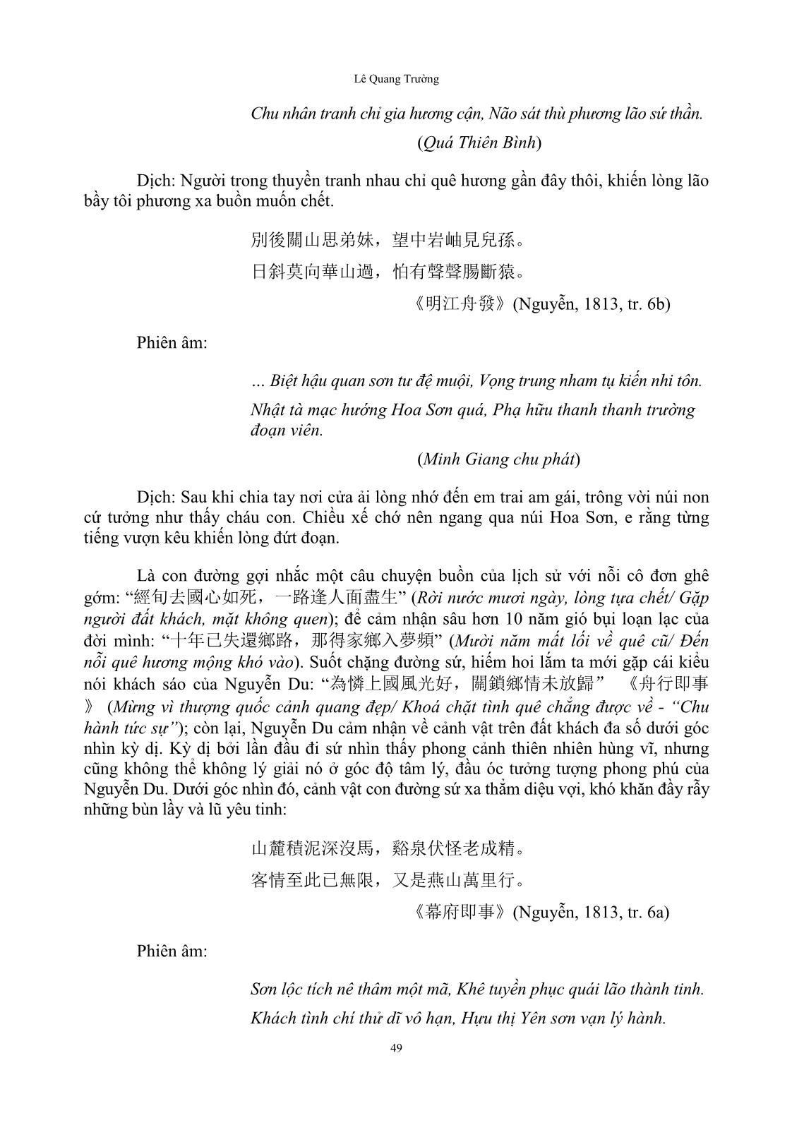 Cảm thức của Nguyễn Du về Trung Quốc Thanh triều trong “Bắc hành tạp lục” trang 7