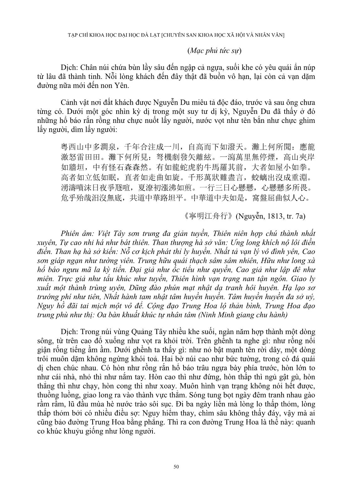 Cảm thức của Nguyễn Du về Trung Quốc Thanh triều trong “Bắc hành tạp lục” trang 8