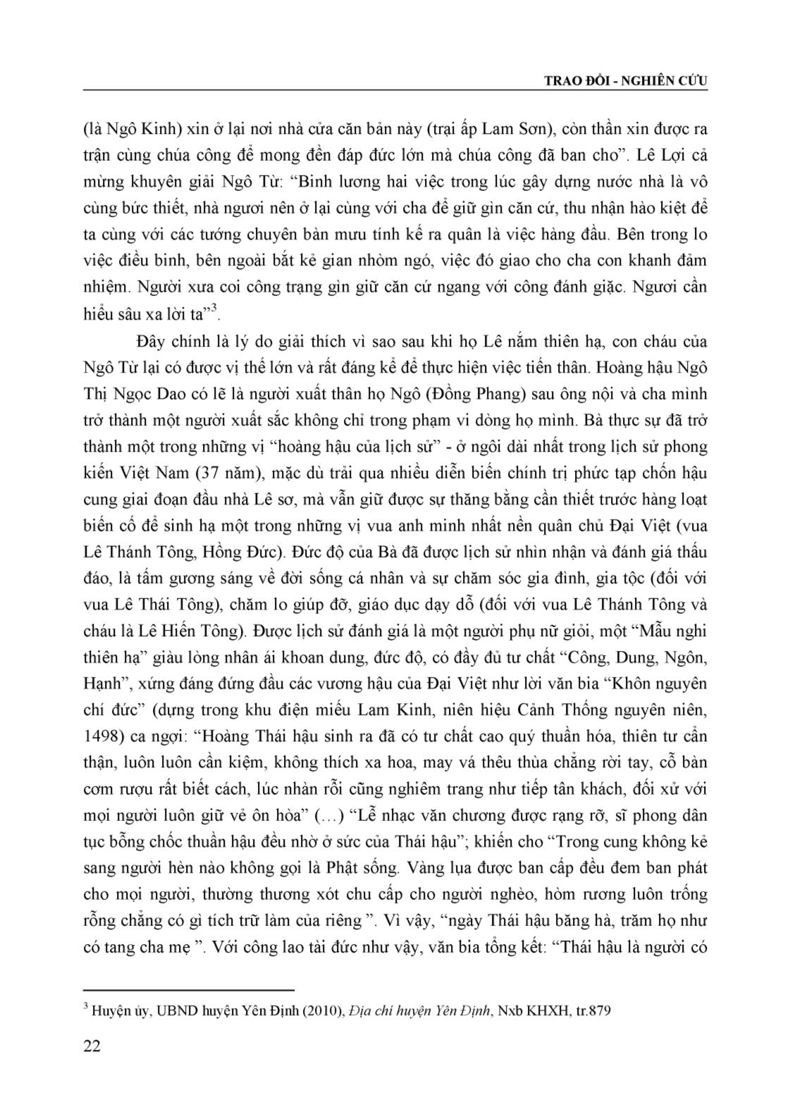 Dòng họ Ngô ở Đồng Phang xã Định Hòa, huyện Yên Định (Lịch sử và di tích) trang 4