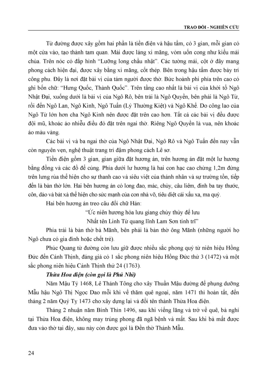 Dòng họ Ngô ở Đồng Phang xã Định Hòa, huyện Yên Định (Lịch sử và di tích) trang 6