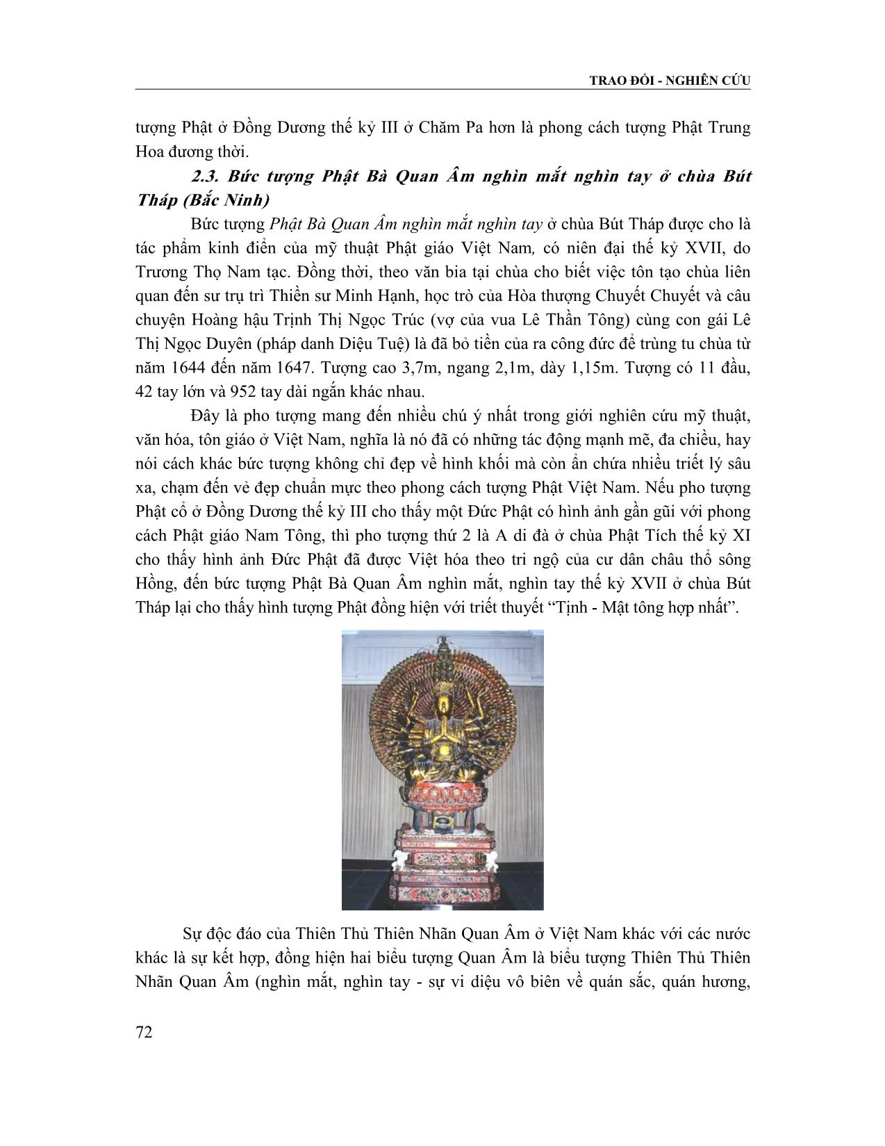 Nghiệm về vẻ đẹp trong tạo tác các pho tượng Phật điển hình ở Việt Nam trang 5
