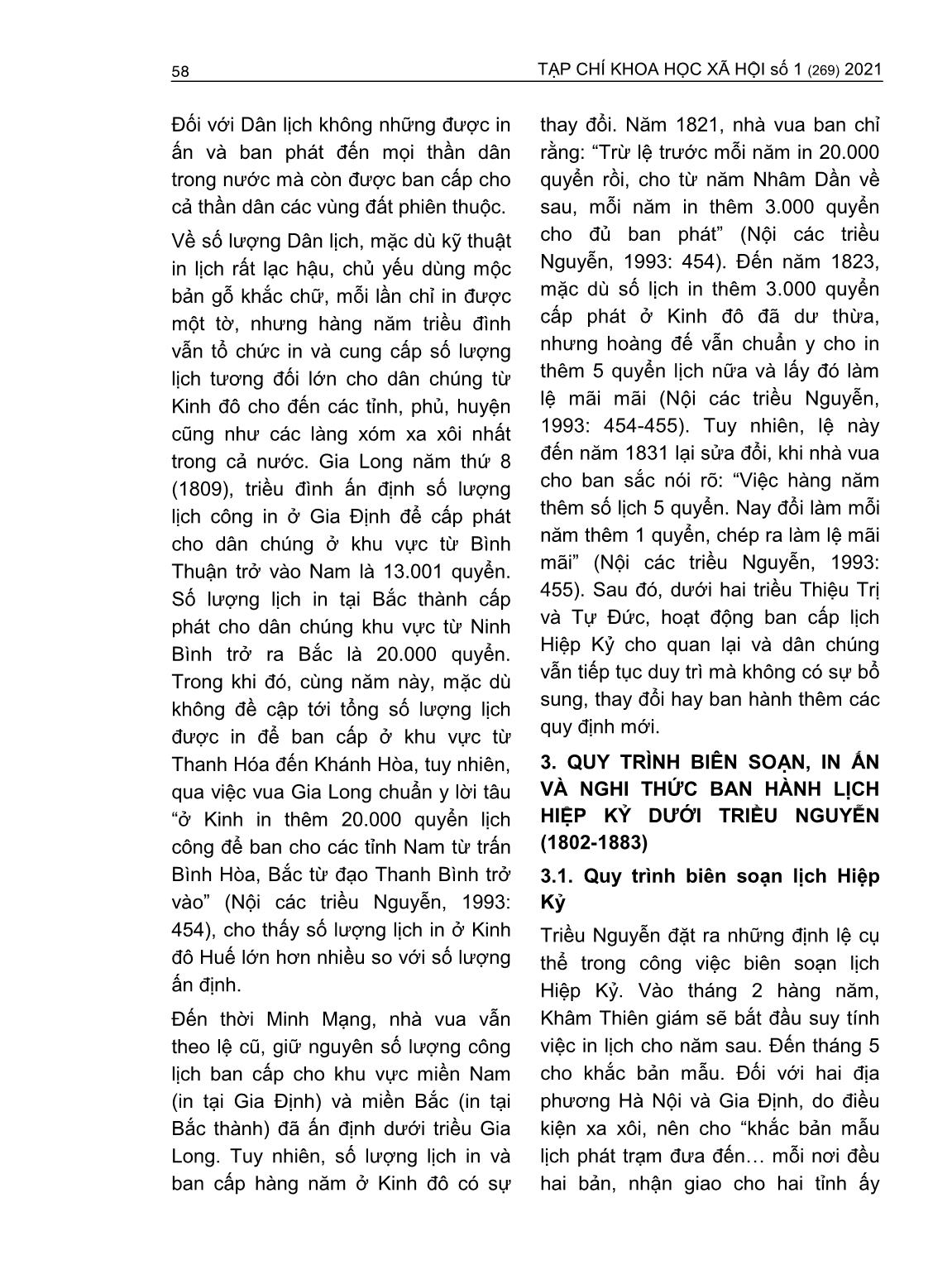 Lịch hiệp kỷ dưới triều Nguyễn (1802-1883) trang 5