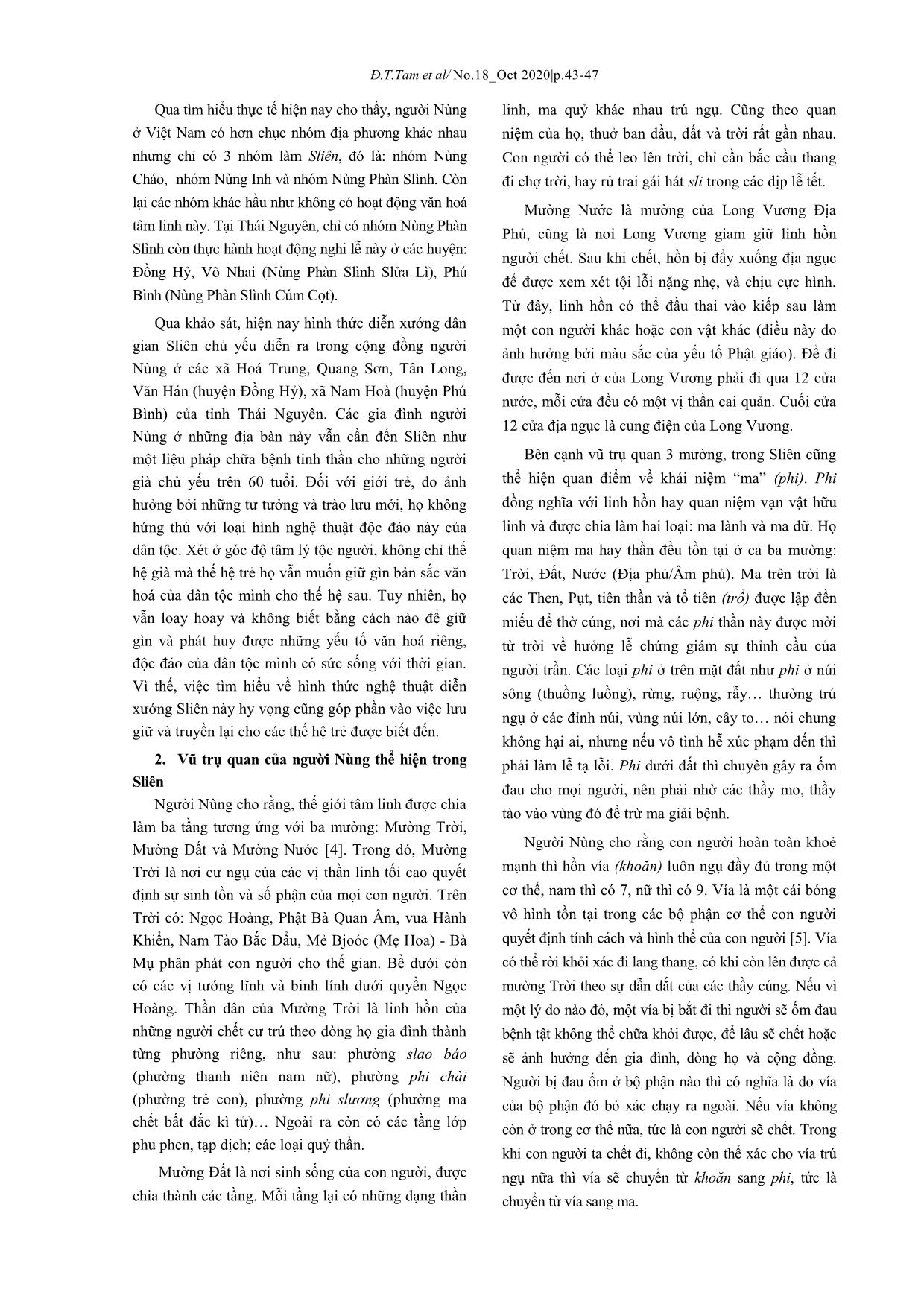 Nghi lễ Sliên của người Nùng ở Thái Nguyên trang 2
