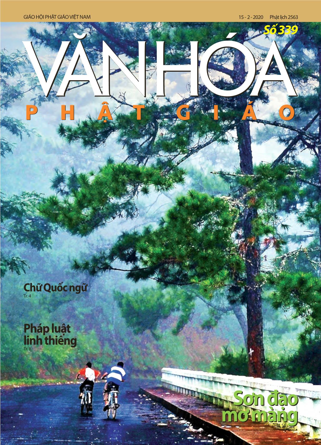 Tạp chí Văn hóa Phật giáo - Số 339 trang 1