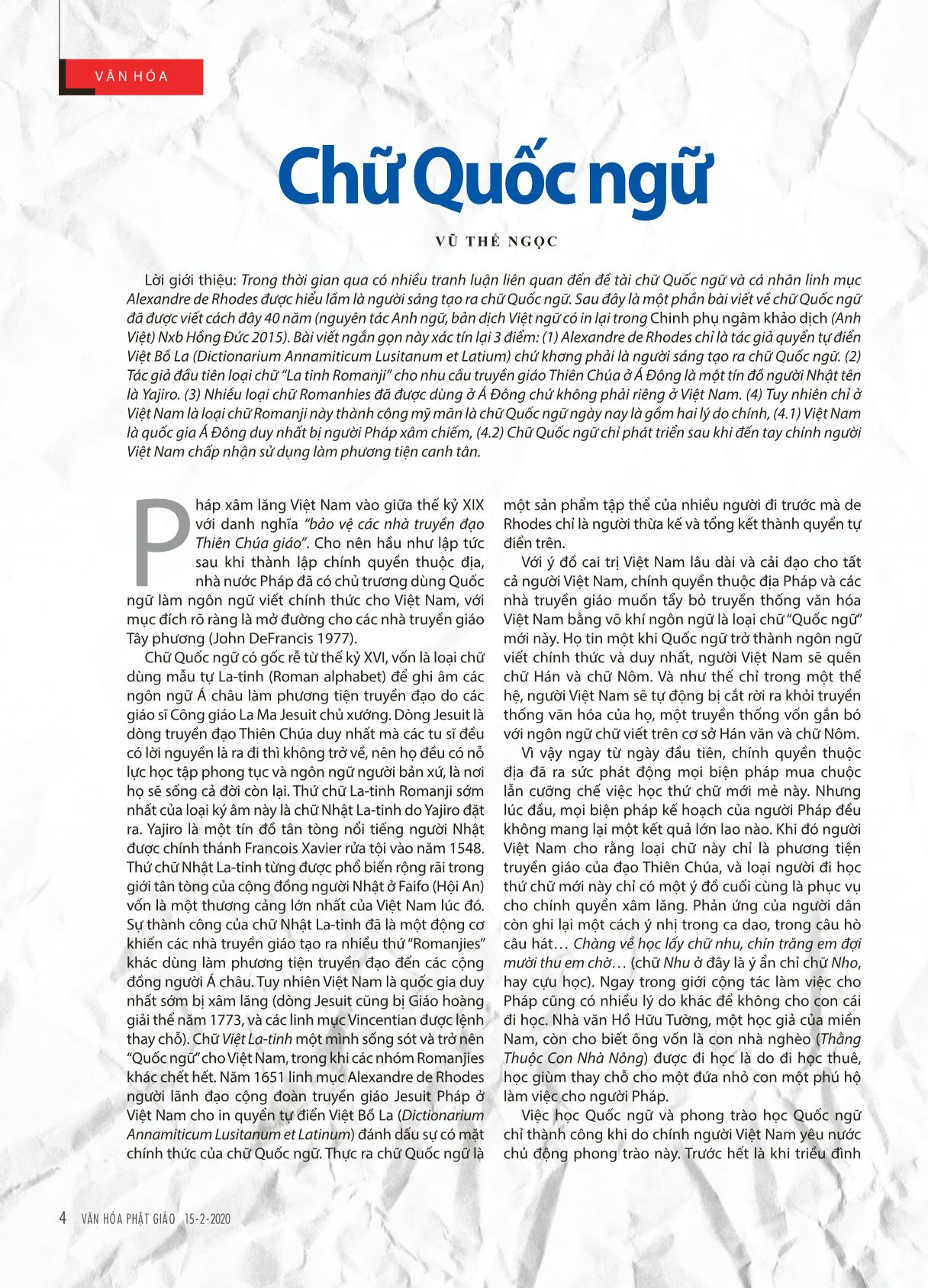 Tạp chí Văn hóa Phật giáo - Số 339 trang 6