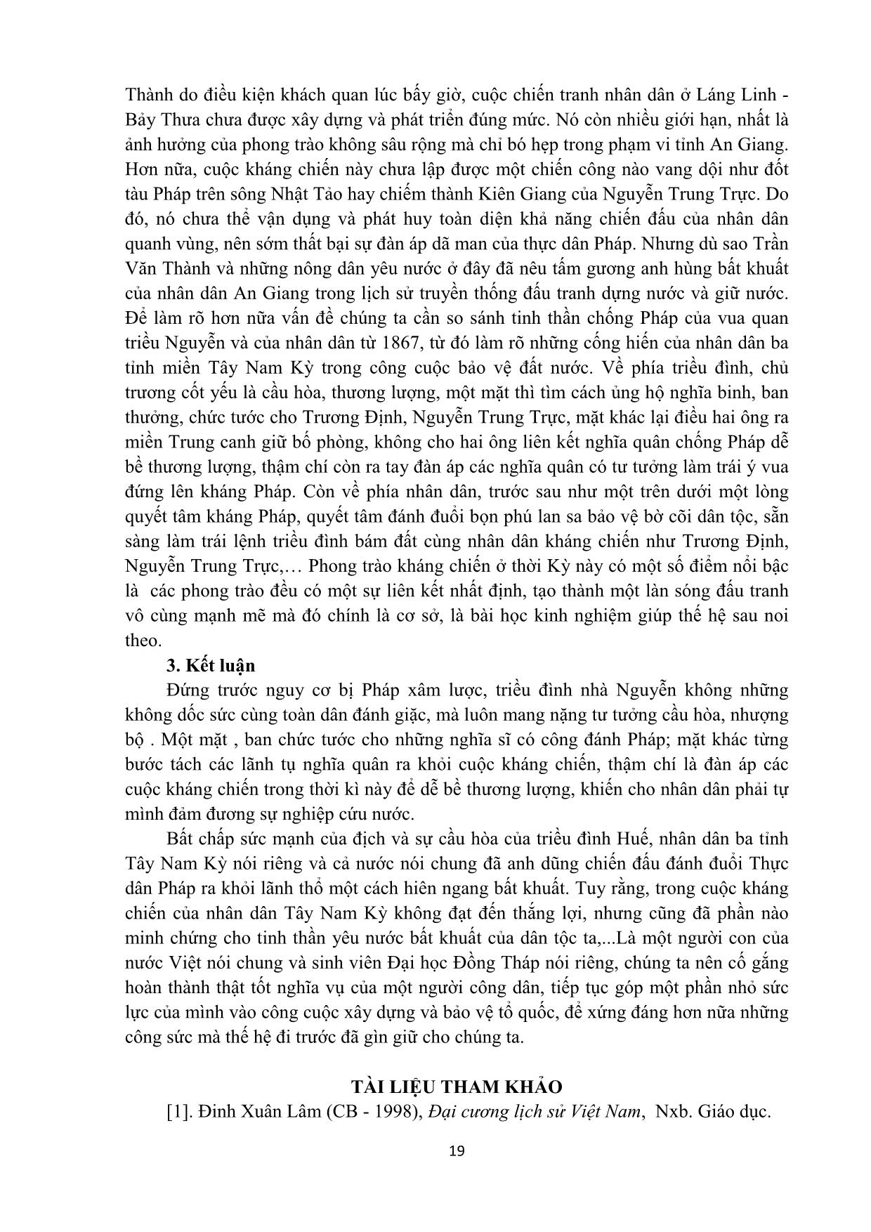 Phong trào chống thực dân Pháp của nhân dân miền Tây Nam Kỳ từ sau năm 1867 trang 7