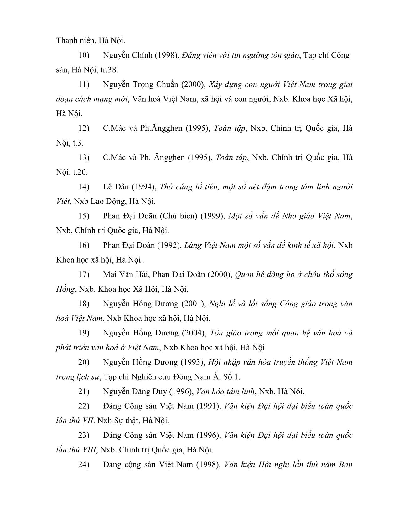 Quan niệm về vũ trụ và nhân sinh trong tín ngưỡng thờ cúng tổ tiên của người Việt ở đồng bằng Bắc Bộ trang 6