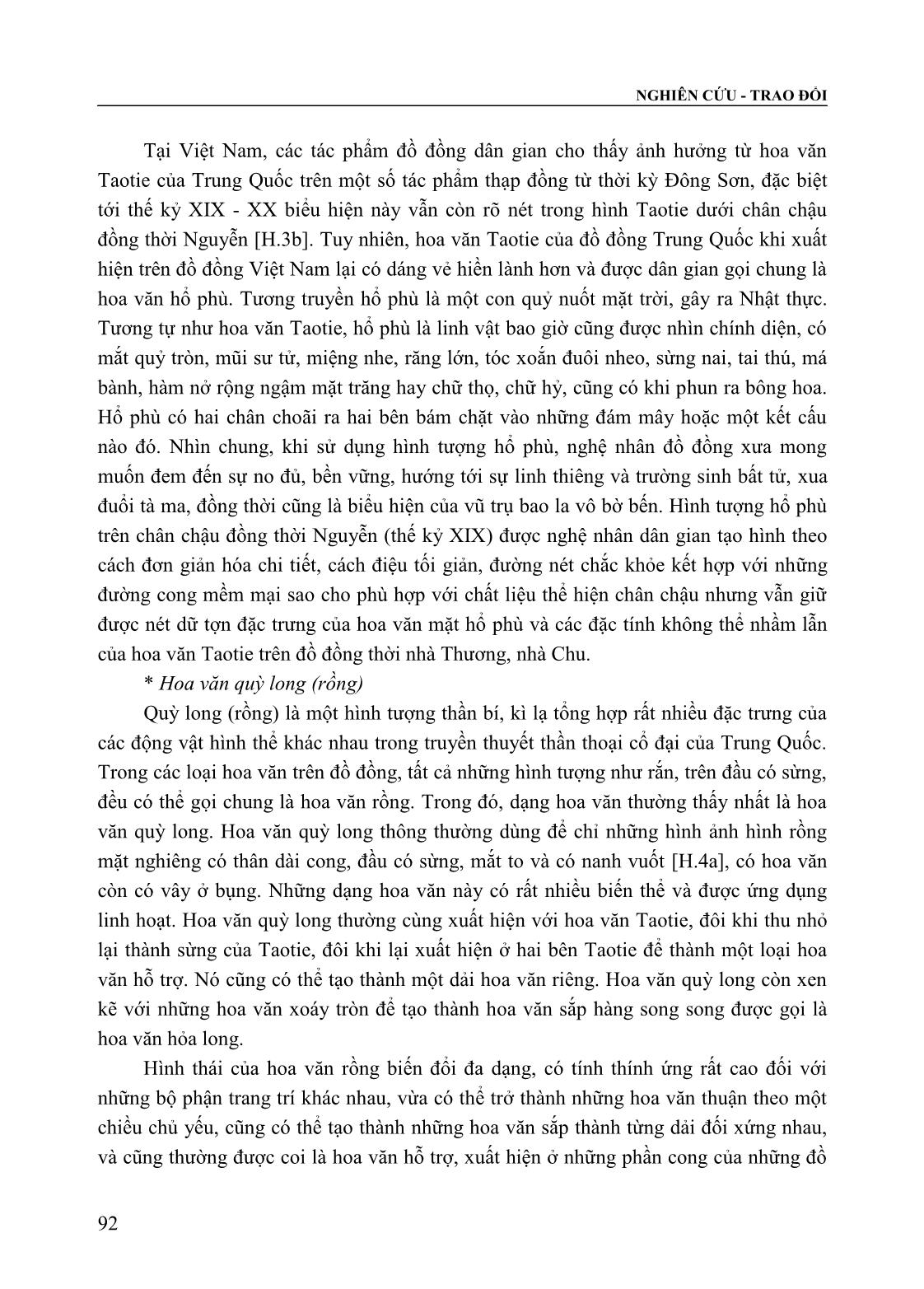 Tạo hình đồ đồng dân gian Việt Nam thời Nguyễn (Thế kỷ XIX - XX) trong bối cảnh giao lưu và tiếp biến với đồ đồng Trung Quốc trang 3