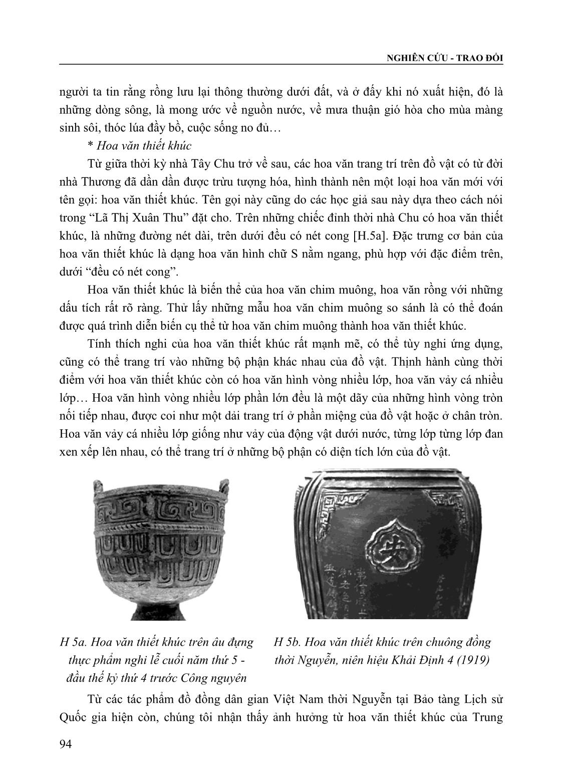 Tạo hình đồ đồng dân gian Việt Nam thời Nguyễn (Thế kỷ XIX - XX) trong bối cảnh giao lưu và tiếp biến với đồ đồng Trung Quốc trang 5