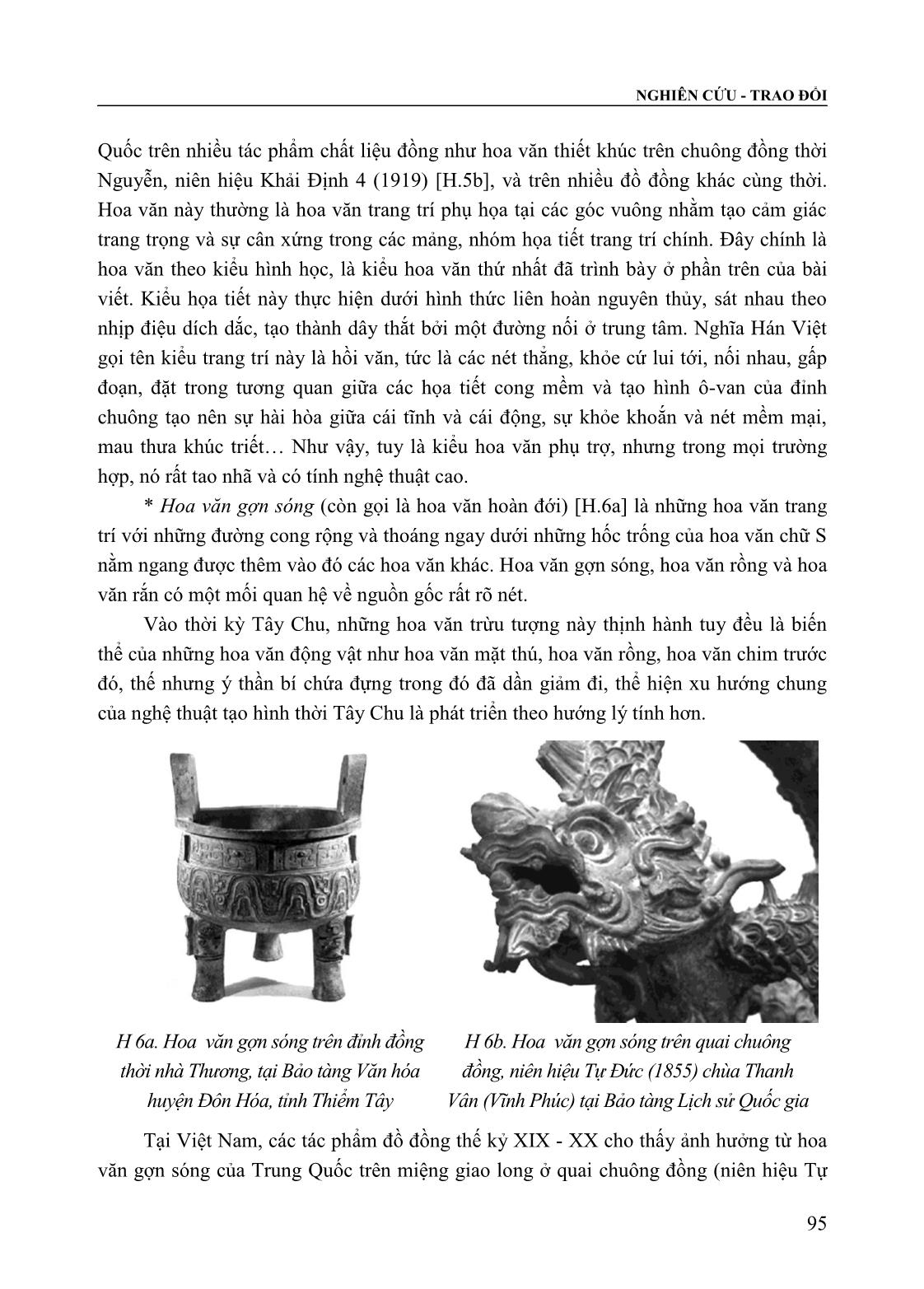 Tạo hình đồ đồng dân gian Việt Nam thời Nguyễn (Thế kỷ XIX - XX) trong bối cảnh giao lưu và tiếp biến với đồ đồng Trung Quốc trang 6