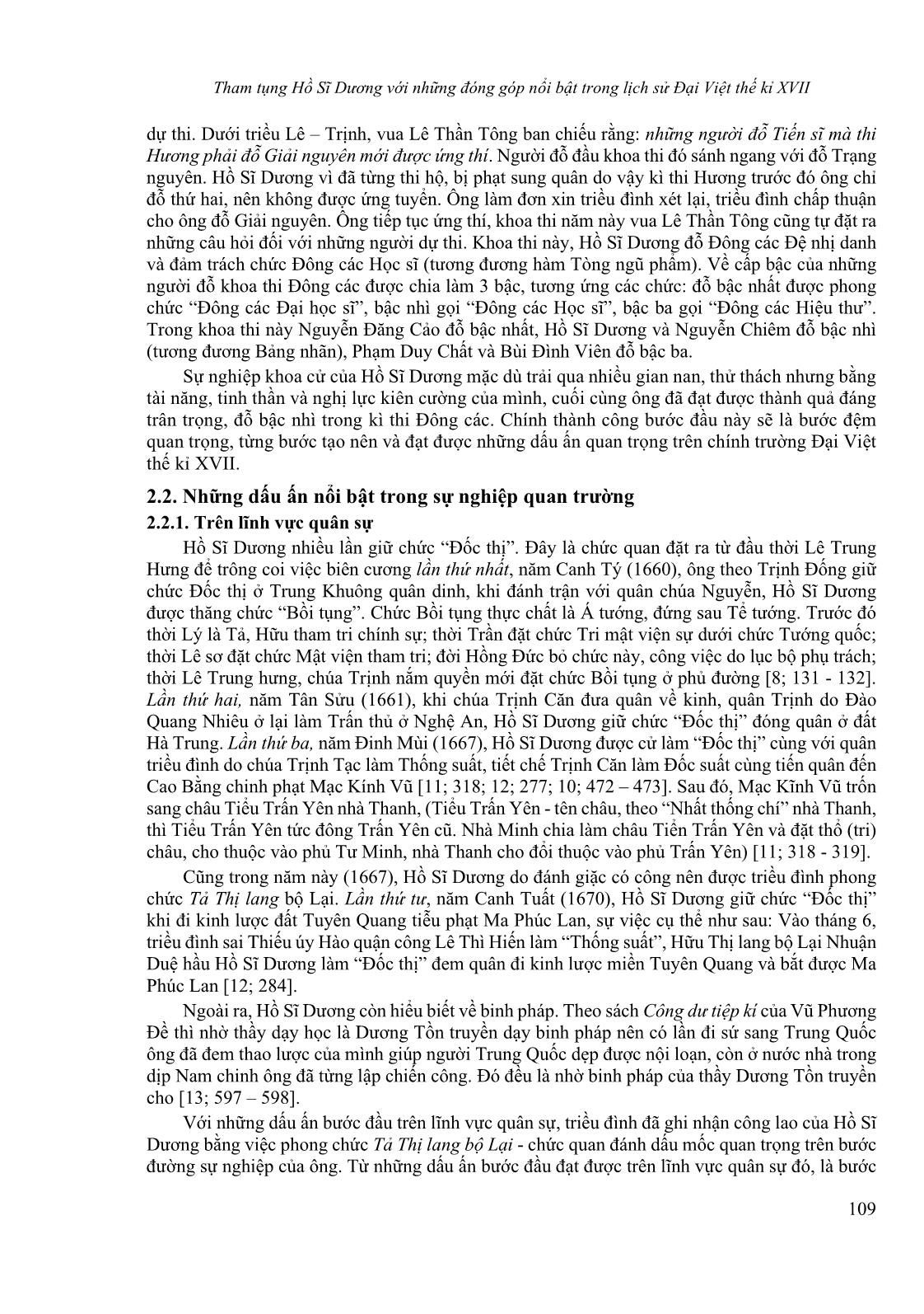 Tham tụng Hồ Sĩ Dương với những đóng góp nổi bật trong lịch sử Đại Việt thế kỉ XVII trang 3