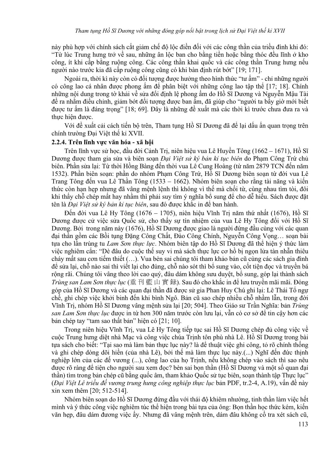 Tham tụng Hồ Sĩ Dương với những đóng góp nổi bật trong lịch sử Đại Việt thế kỉ XVII trang 7