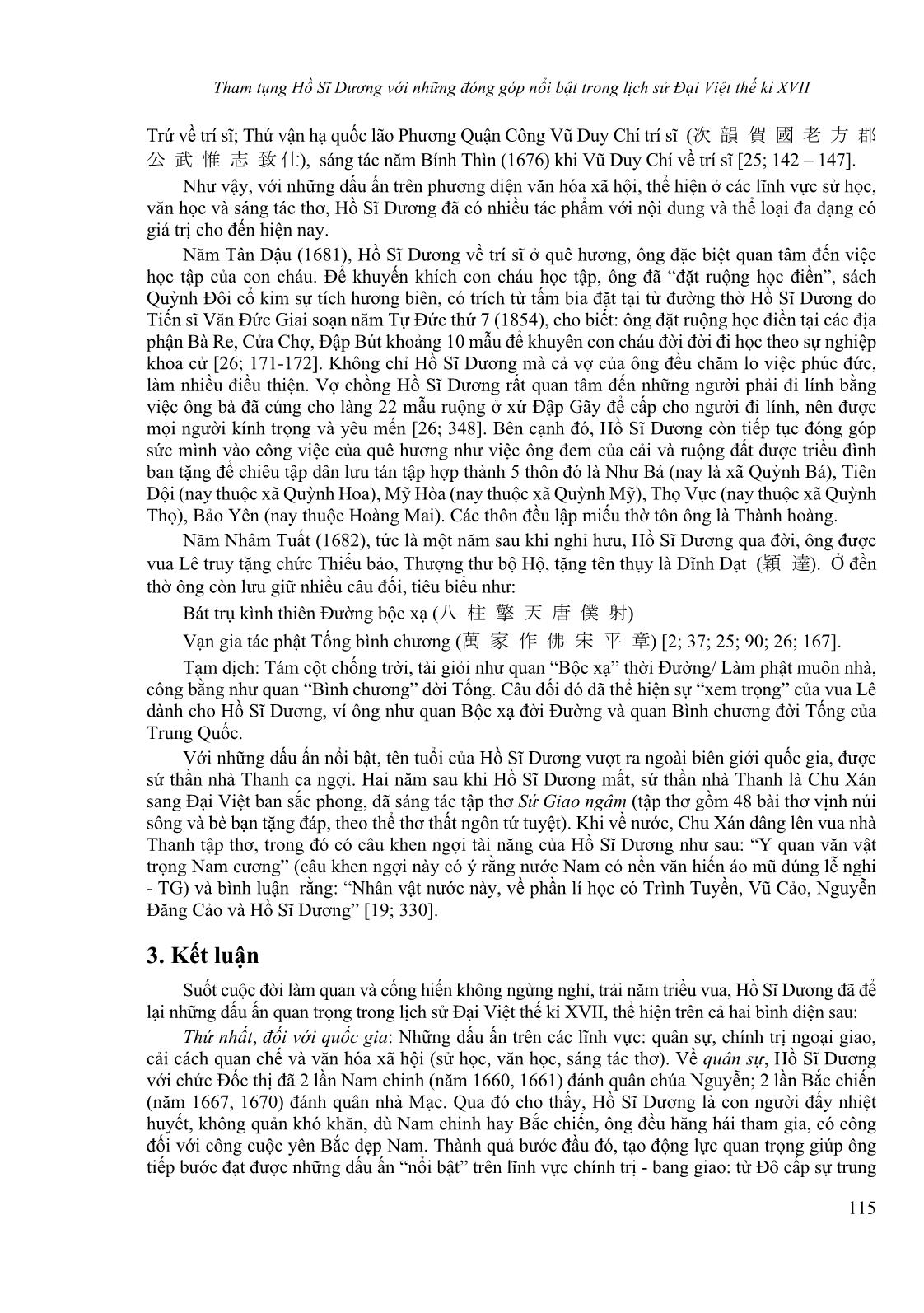 Tham tụng Hồ Sĩ Dương với những đóng góp nổi bật trong lịch sử Đại Việt thế kỉ XVII trang 9