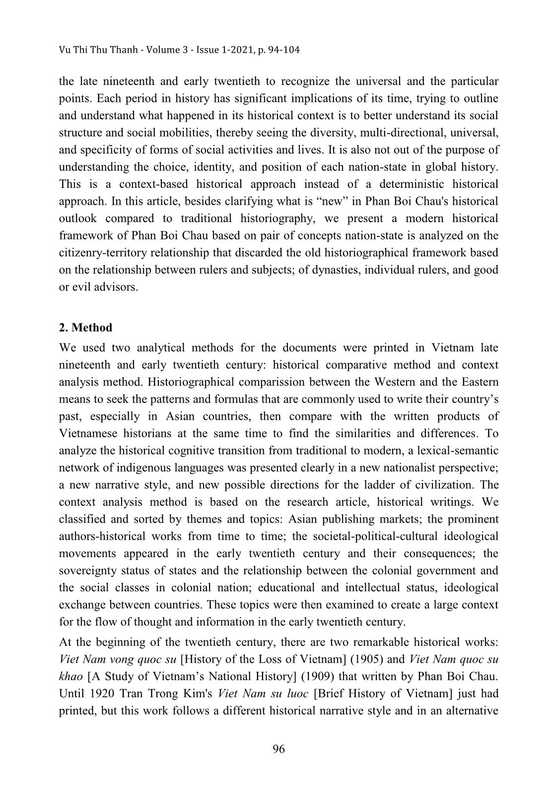 The Shift in historical perception from tradition to modern in Viet Nam in the early twentieth century trang 3