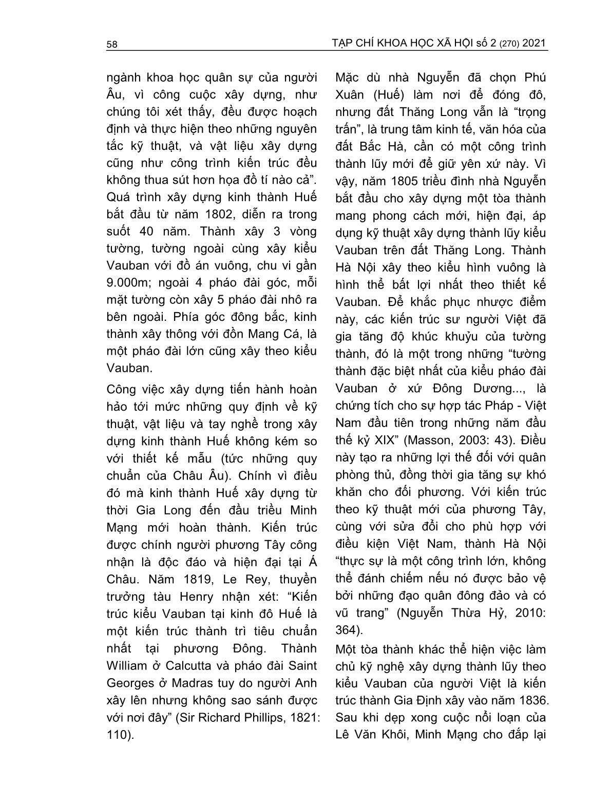 Việc tiếp thu, áp dụng kỹ thuật quân sự phương Tây của triều Nguyễn (1802-1858) trang 9