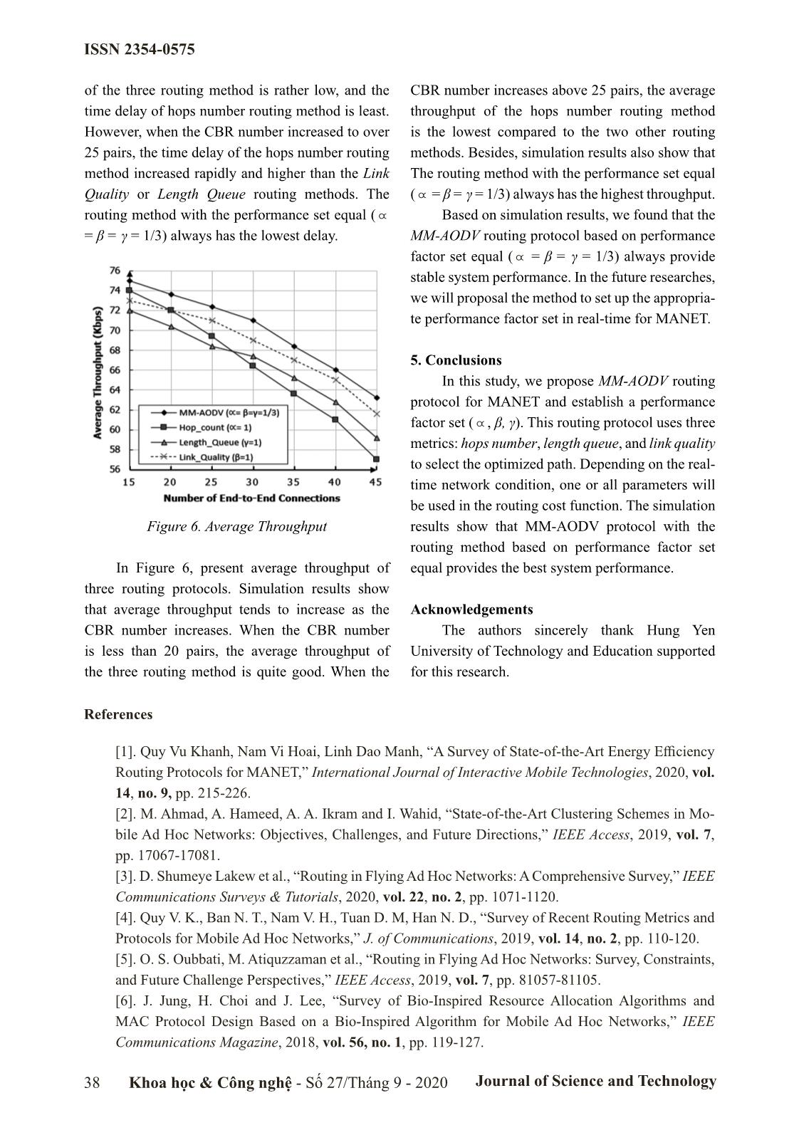 A high-Performance routing protocol based on multi-metric for manet trang 5