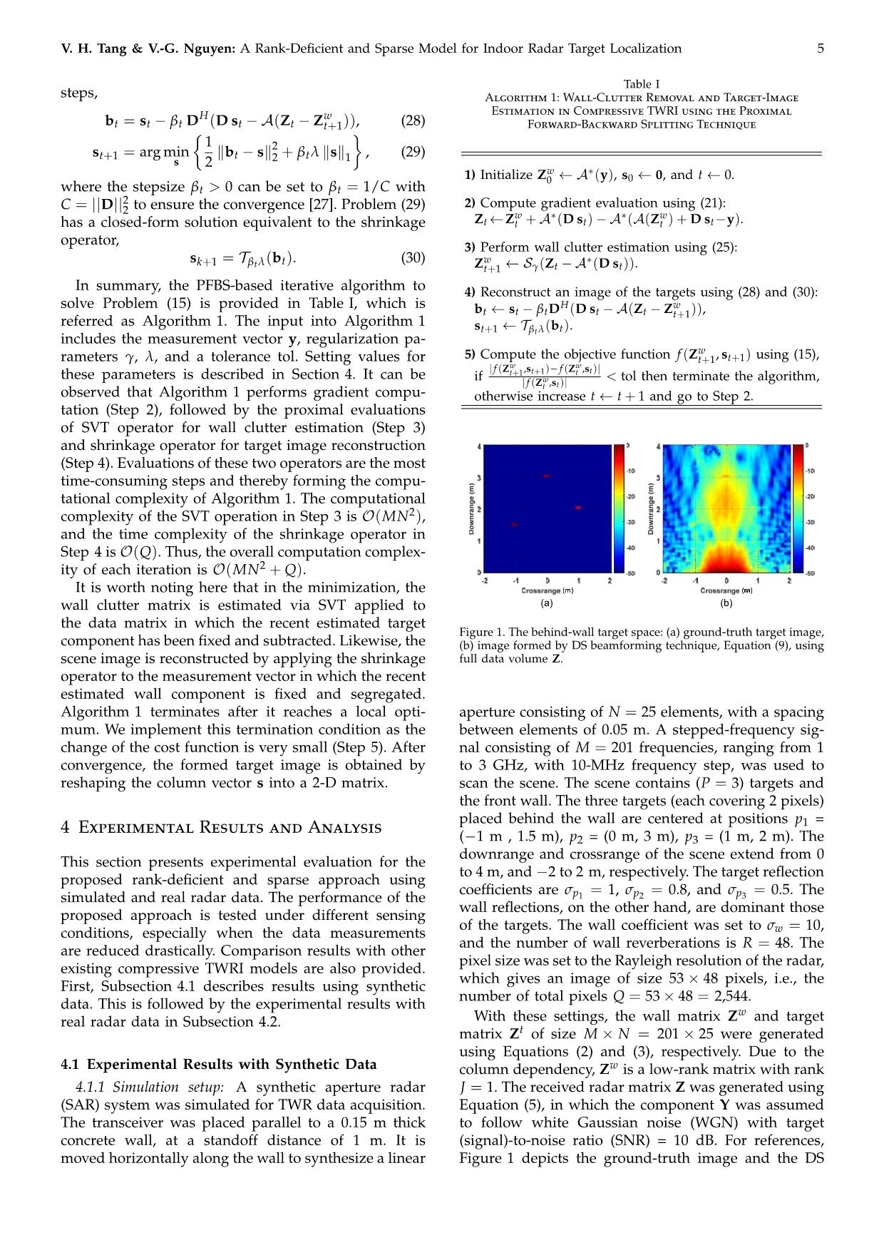 A rank-deficient and sparse penalized optimization model for compressive indoor radar target localization trang 5