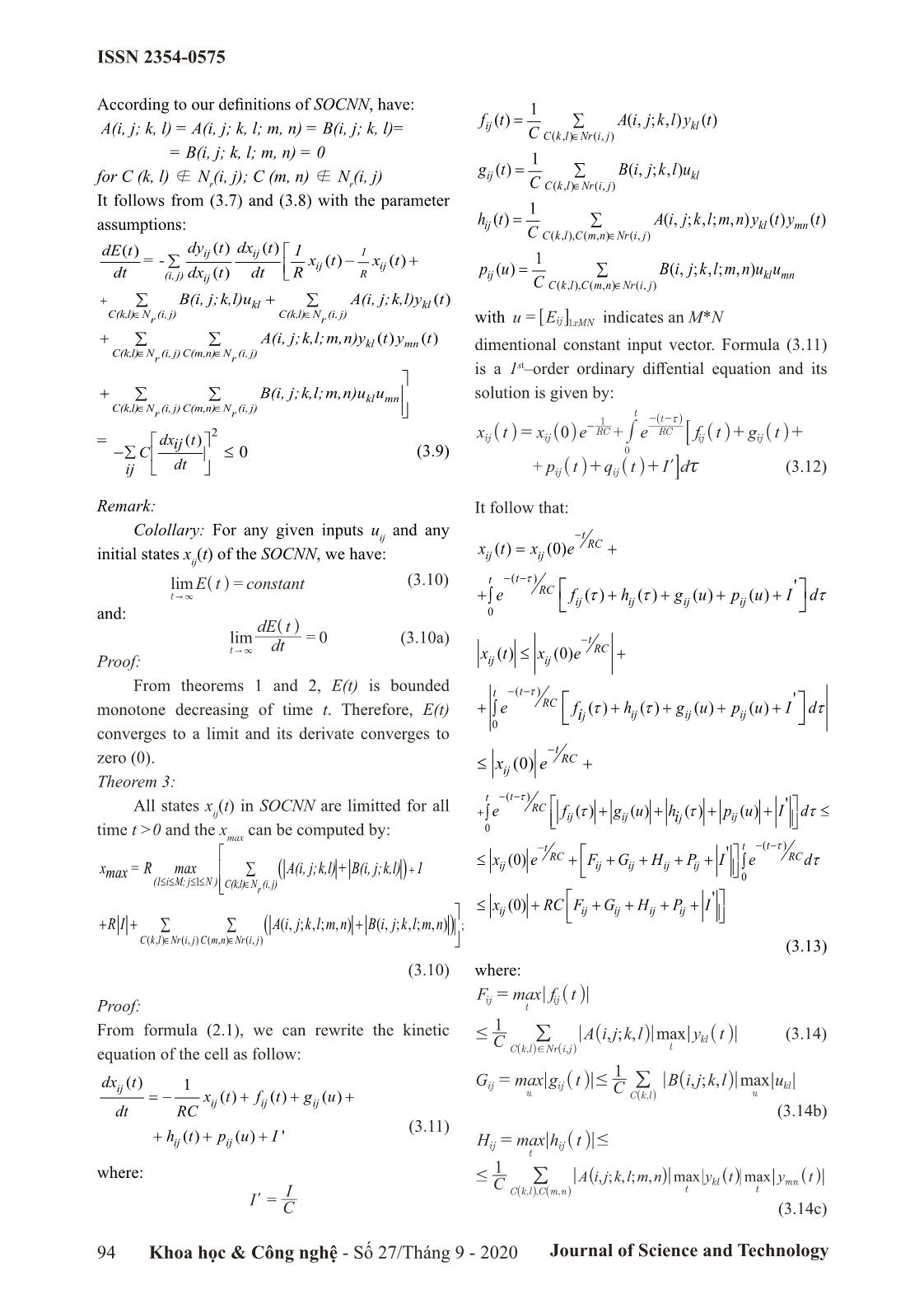 Architecture and stability of the second–order cellular neural networks trang 4