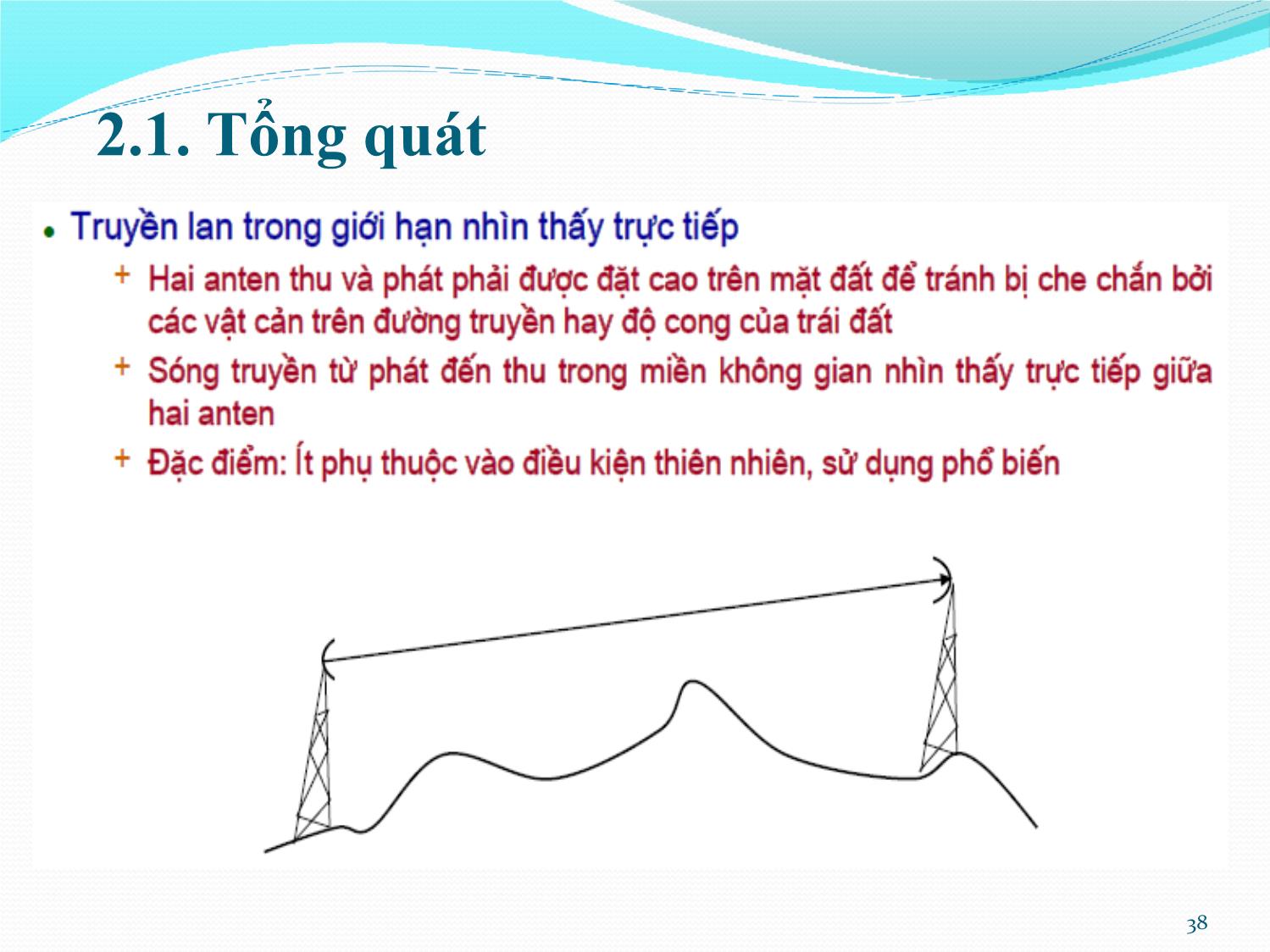 Bài giảng Kỹ thuật anten và truyền sóng - Chương 2: Truyền lan sóng cực ngắn - Nguyễn Thị Linh Phương trang 5