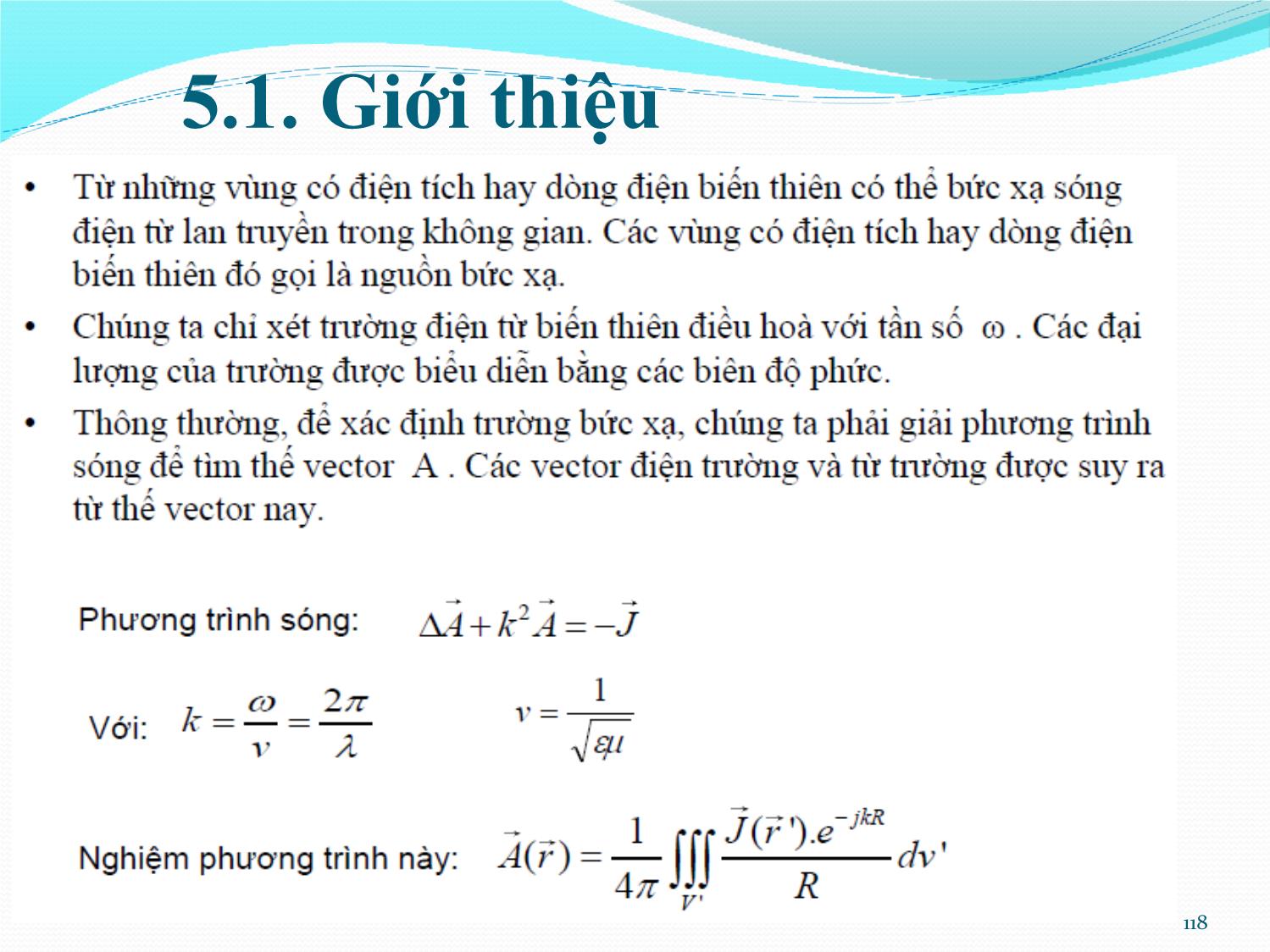 Bài giảng Kỹ thuật anten và truyền sóng - Chương 5: Lý thuyết chung về anten - Nguyễn Thị Linh Phương trang 10