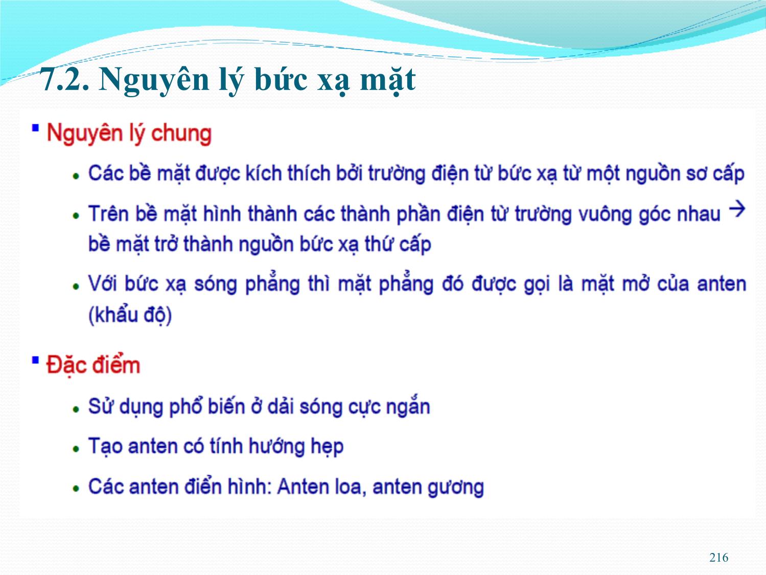 Bài giảng Kỹ thuật anten và truyền sóng - Chương 7: Anten góc mở - Nguyễn Thị Linh Phương trang 3