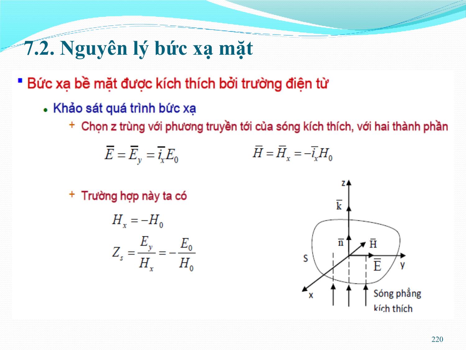 Bài giảng Kỹ thuật anten và truyền sóng - Chương 7: Anten góc mở - Nguyễn Thị Linh Phương trang 7