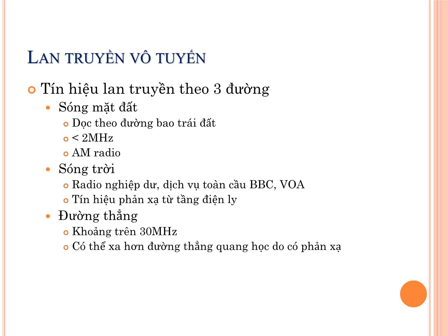 Bài giảng Kỹ thuật phát thanh và truyền hình - Chương 1: Kỹ thuật phát thanh - Vũ Thị Thúy Hà trang 9