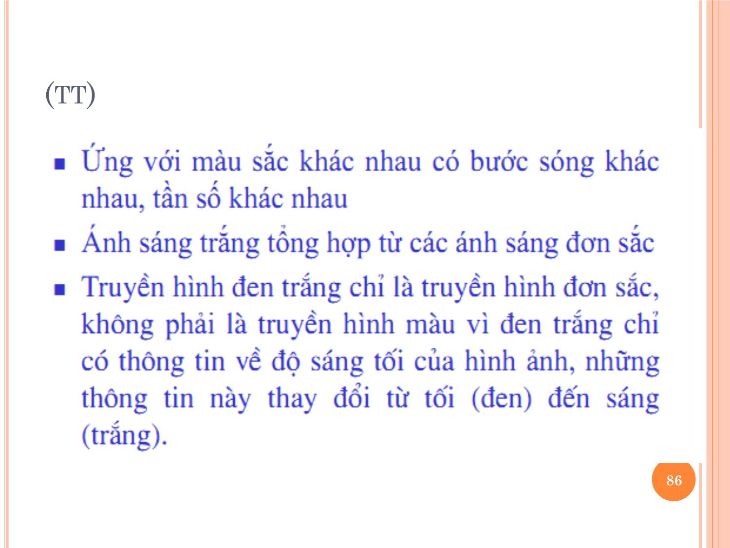 Bài giảng Kỹ thuật phát thanh và truyền hình - Chương 2: Kỹ thuật truyền hình tương tự - Vũ Thị Thúy Hà trang 3