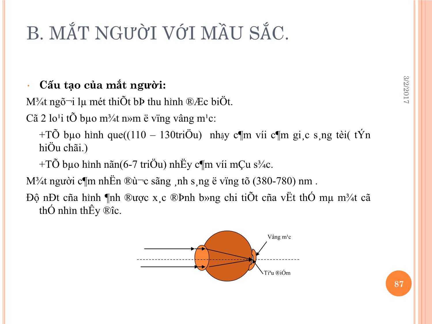 Bài giảng Kỹ thuật phát thanh và truyền hình - Chương 2: Kỹ thuật truyền hình tương tự - Vũ Thị Thúy Hà trang 4