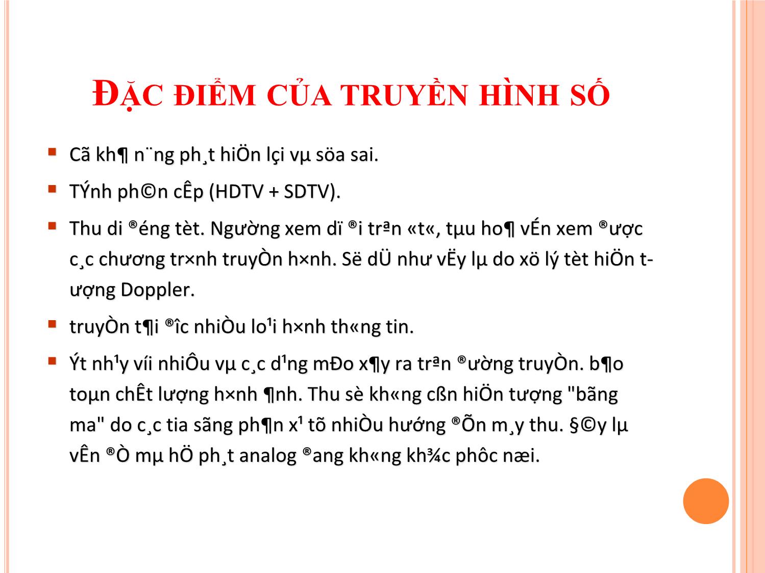 Bài giảng Kỹ thuật phát thanh và truyền hình - Chương 3: Truyền hình số - Vũ Thị Thúy Hà trang 5