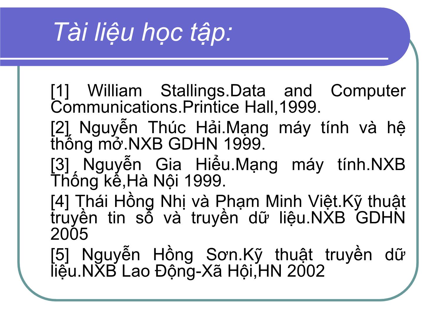 Bài giảng Kỹ thuật truyền số liệu - Chương 1: Khái quát về hệ thống thông tin trang 3