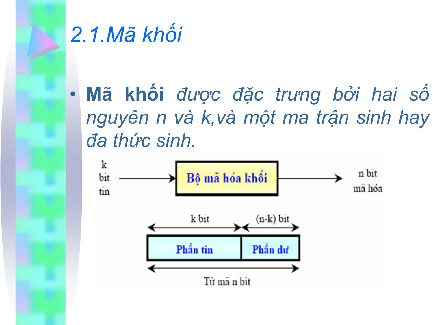 Bài giảng Kỹ thuật truyền số liệu - Chương 3: Tổng quan về điều khiển lỗi trang 10