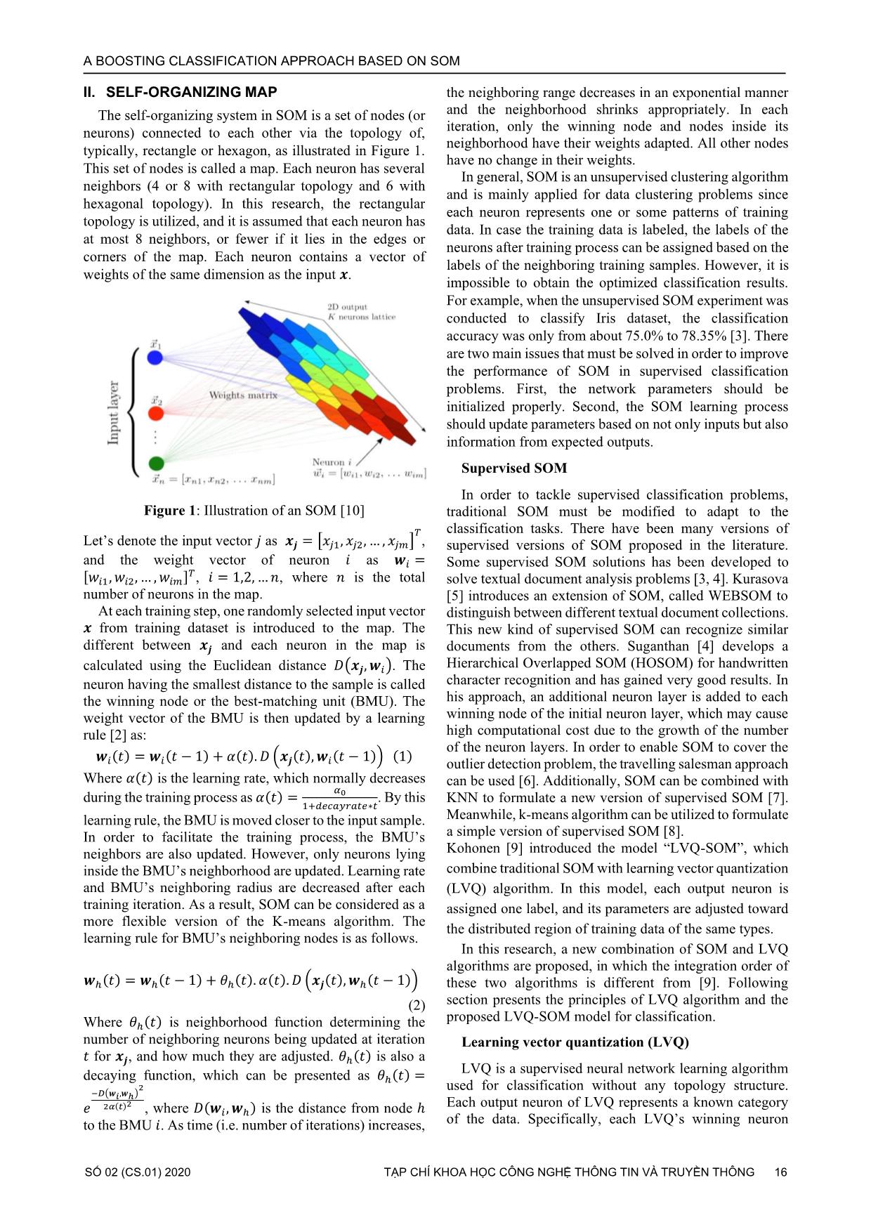 A boosting classification approach based on SOM trang 2