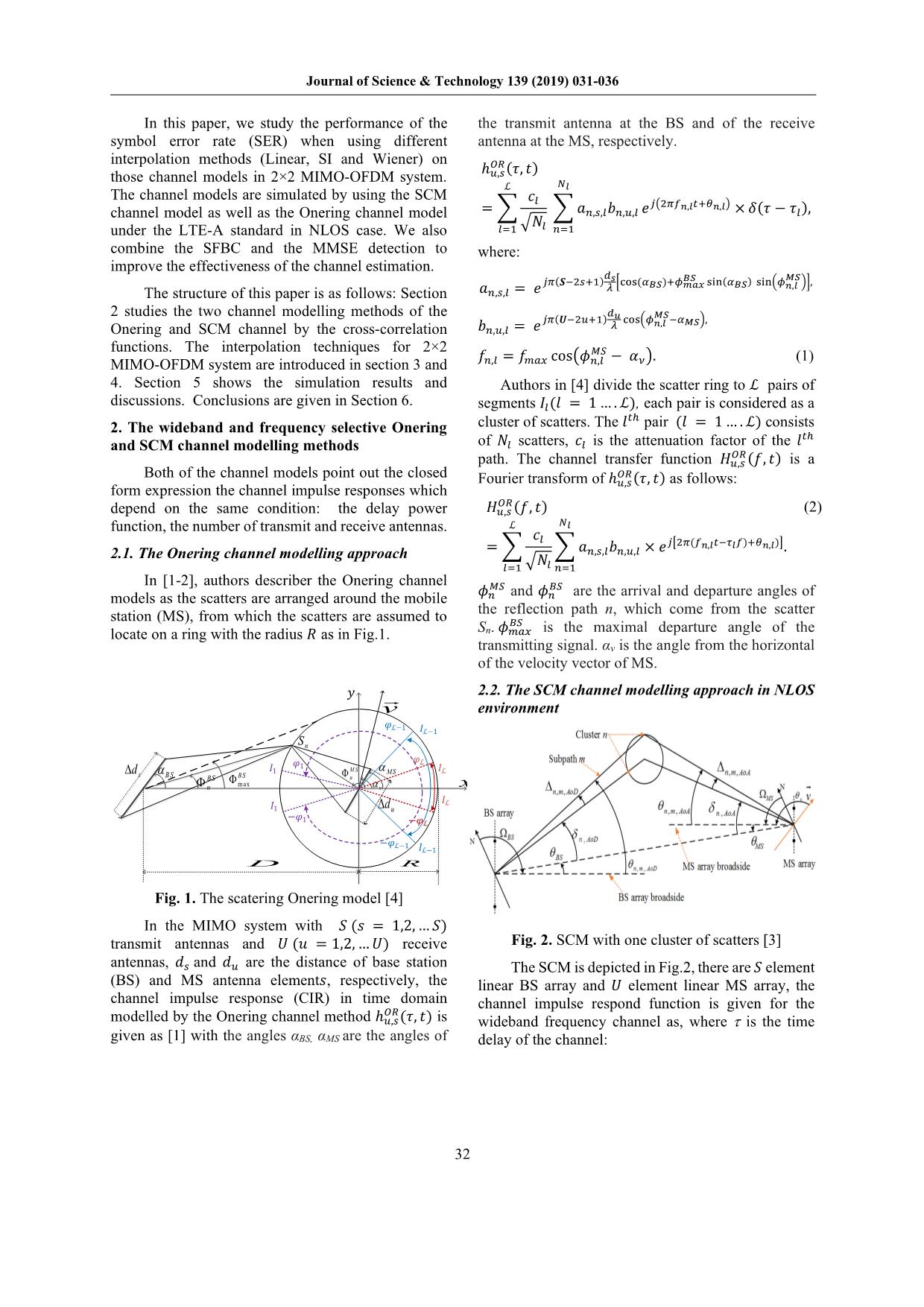 A coded MIMO-OFDM system’s performance comparison of the spatial channel model and the onering channel model based on interpolation techniques trang 2