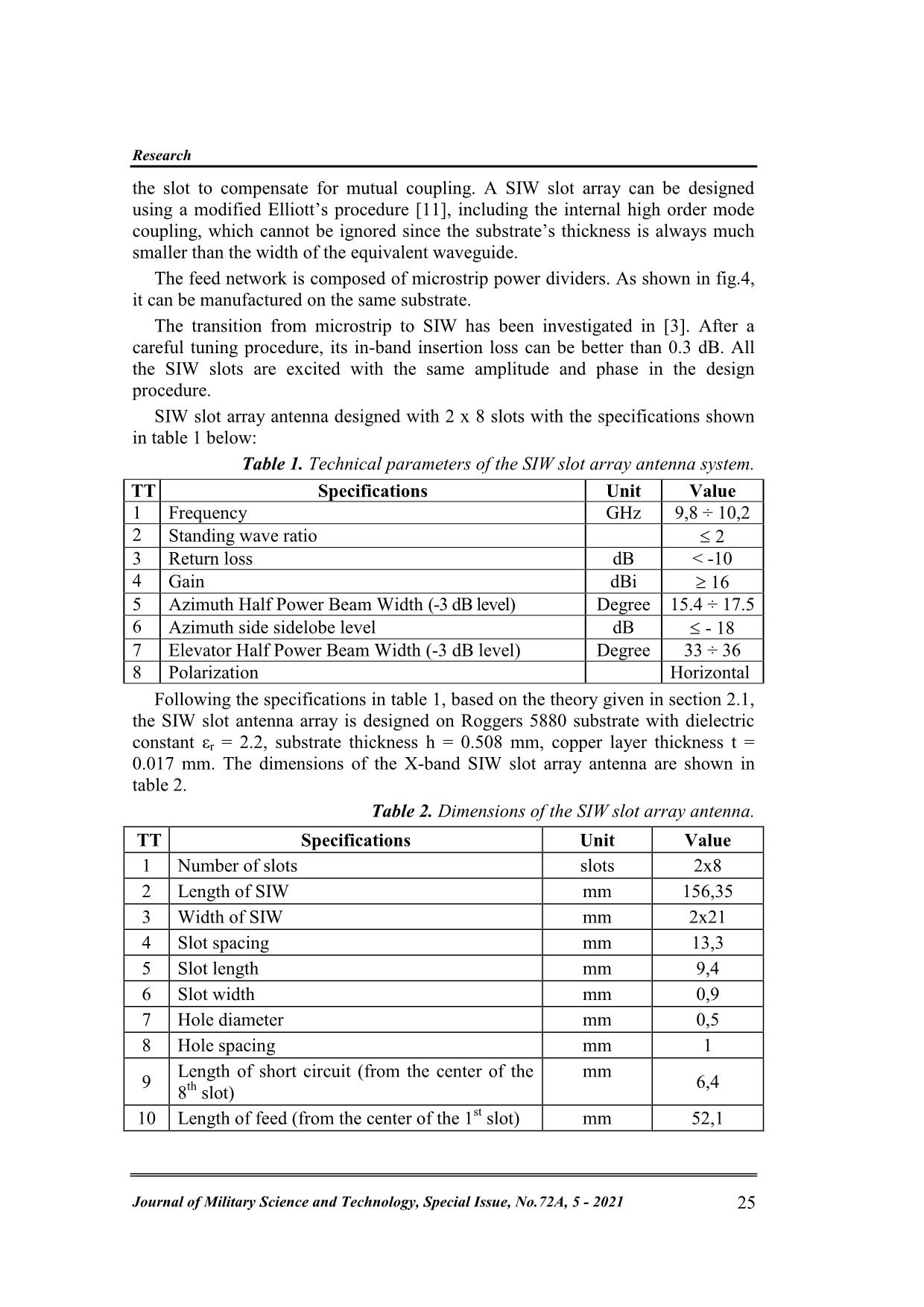 A design solution for compact slotted waveguide array antennas based on SIW technology trang 4