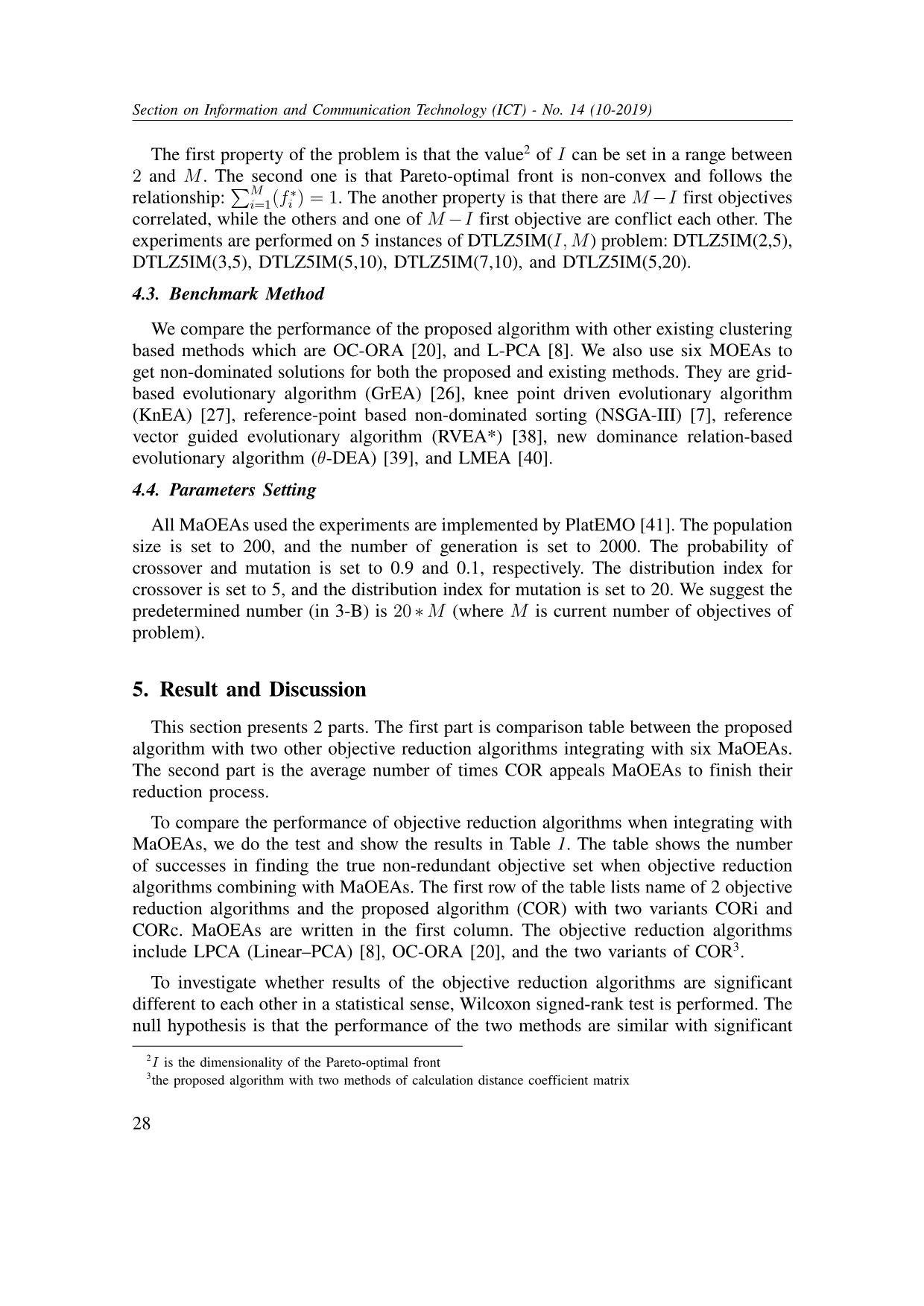 An improvement of clustering-based objective reduction method for many-objective optimization problems trang 10