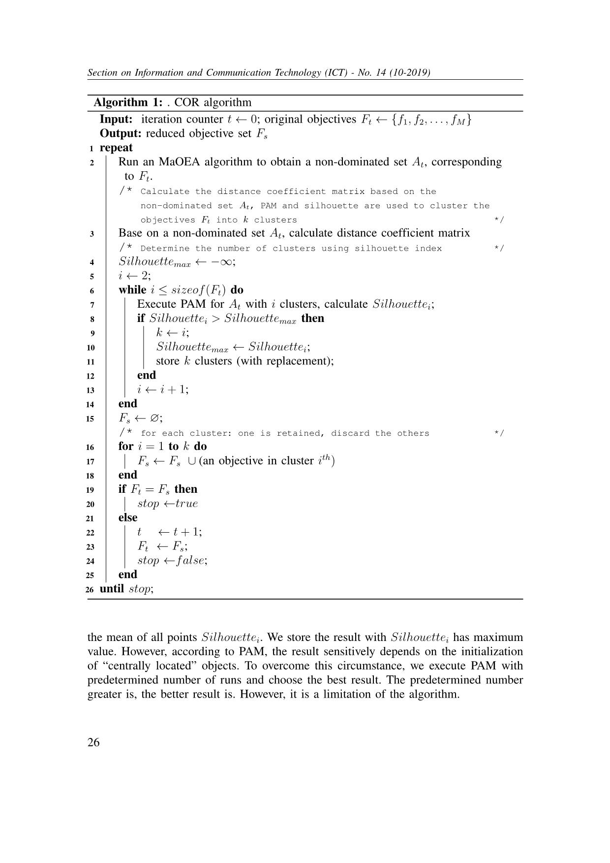 An improvement of clustering-based objective reduction method for many-objective optimization problems trang 8