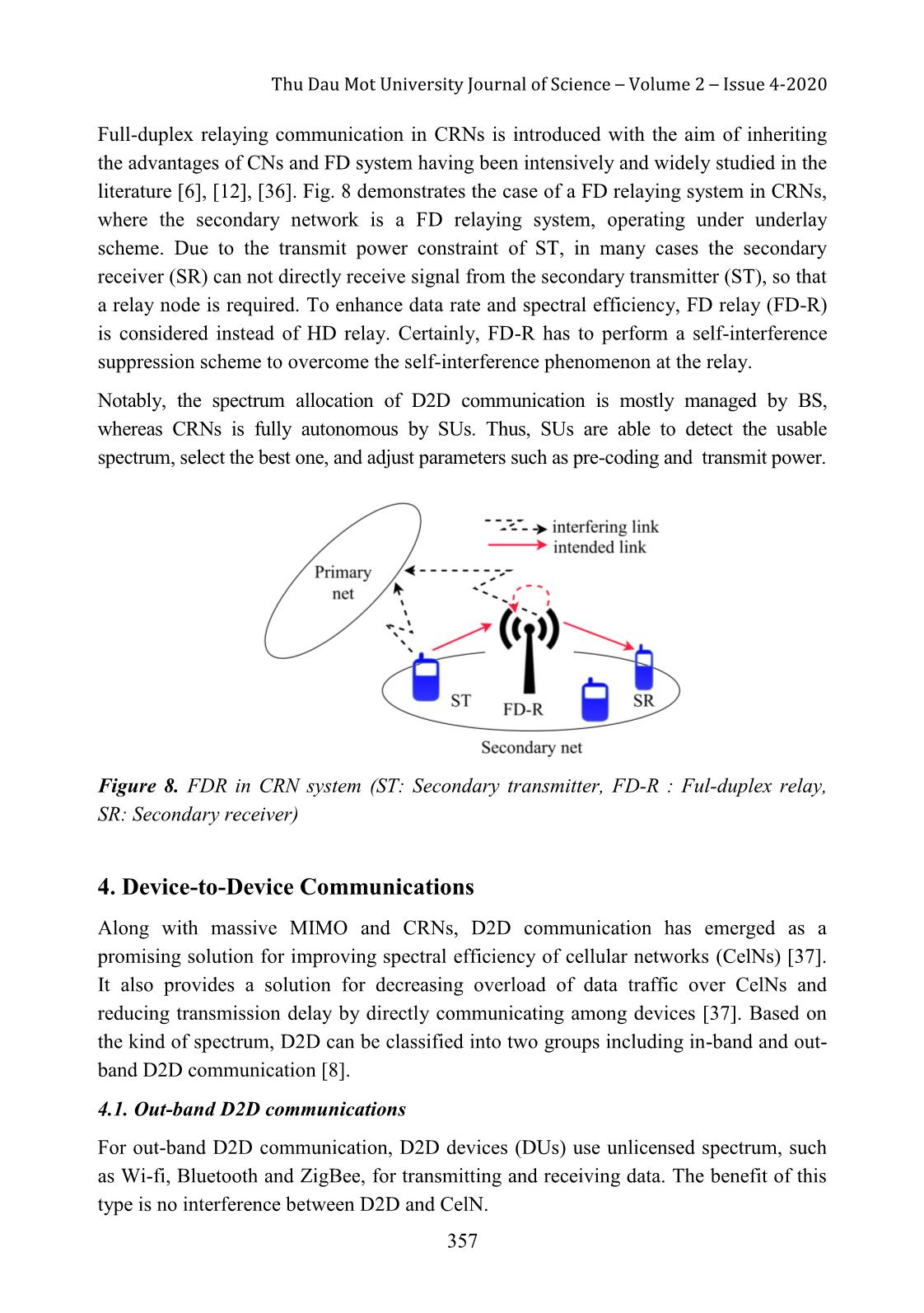 An overview of emerging technologies for 5G: Full-Duplex relaying cognitive radio networks, device-to-device communications and cell-free massive MIMO trang 10