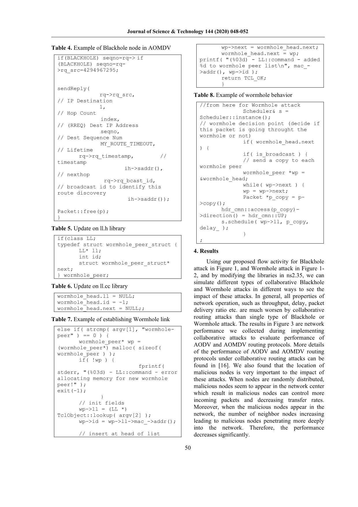 A study of blackhole and wormhole attacks in Mobile Ad-Hoc Network trang 3